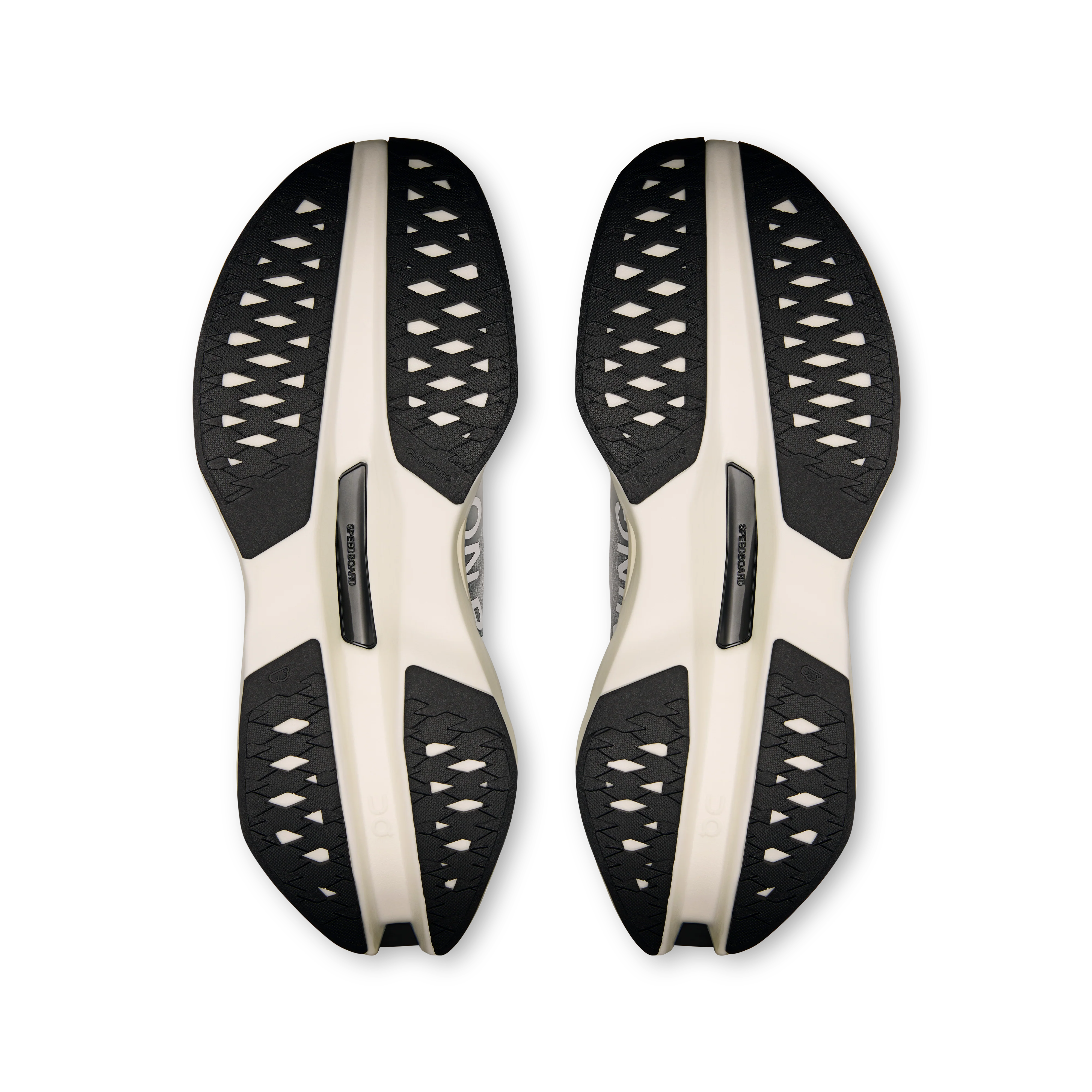 On Running Men's Cloudboom Max Shoes - White / Black - Image 3