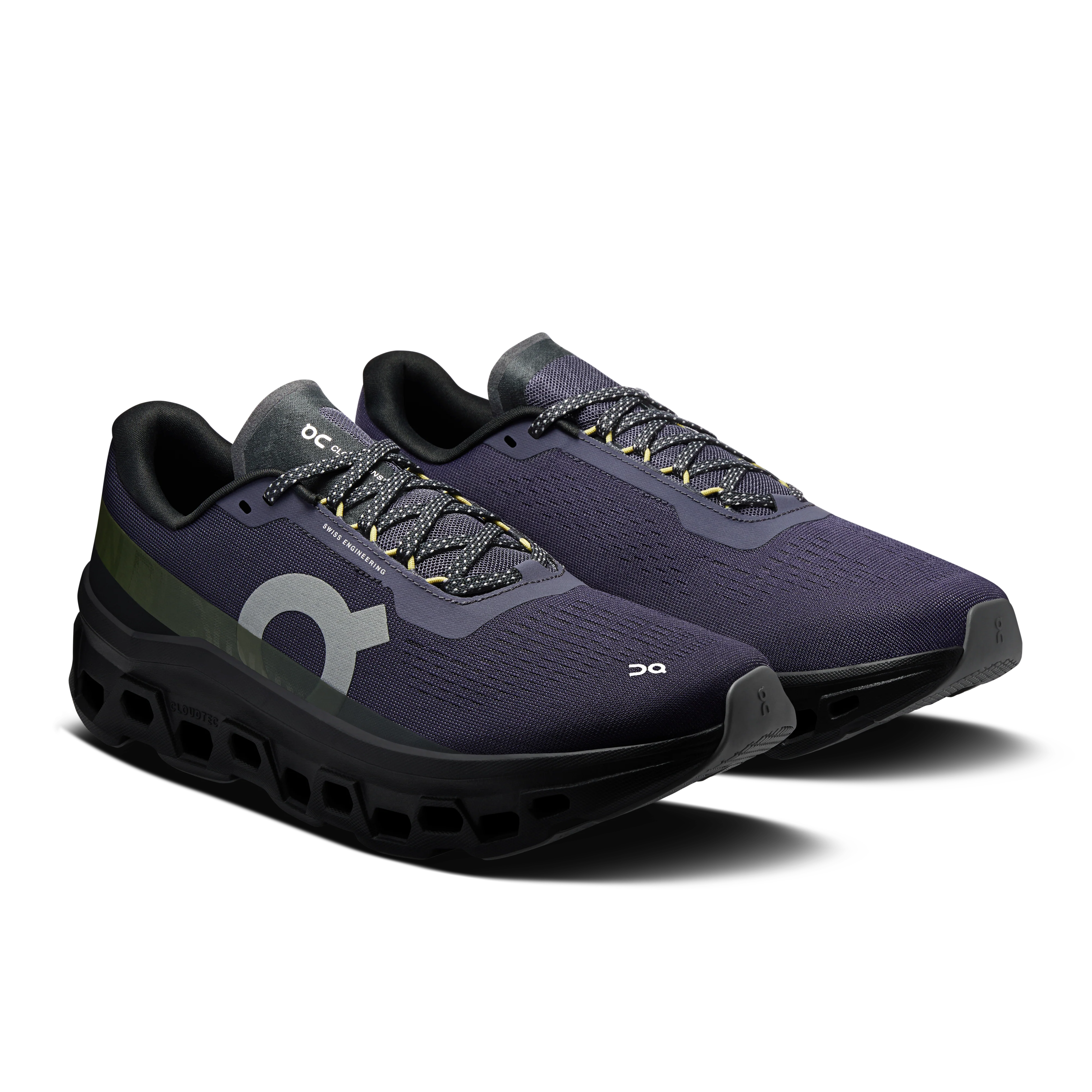 On Running Men's Cloudmonster 1 Shoes - Flint / Black - Image 2
