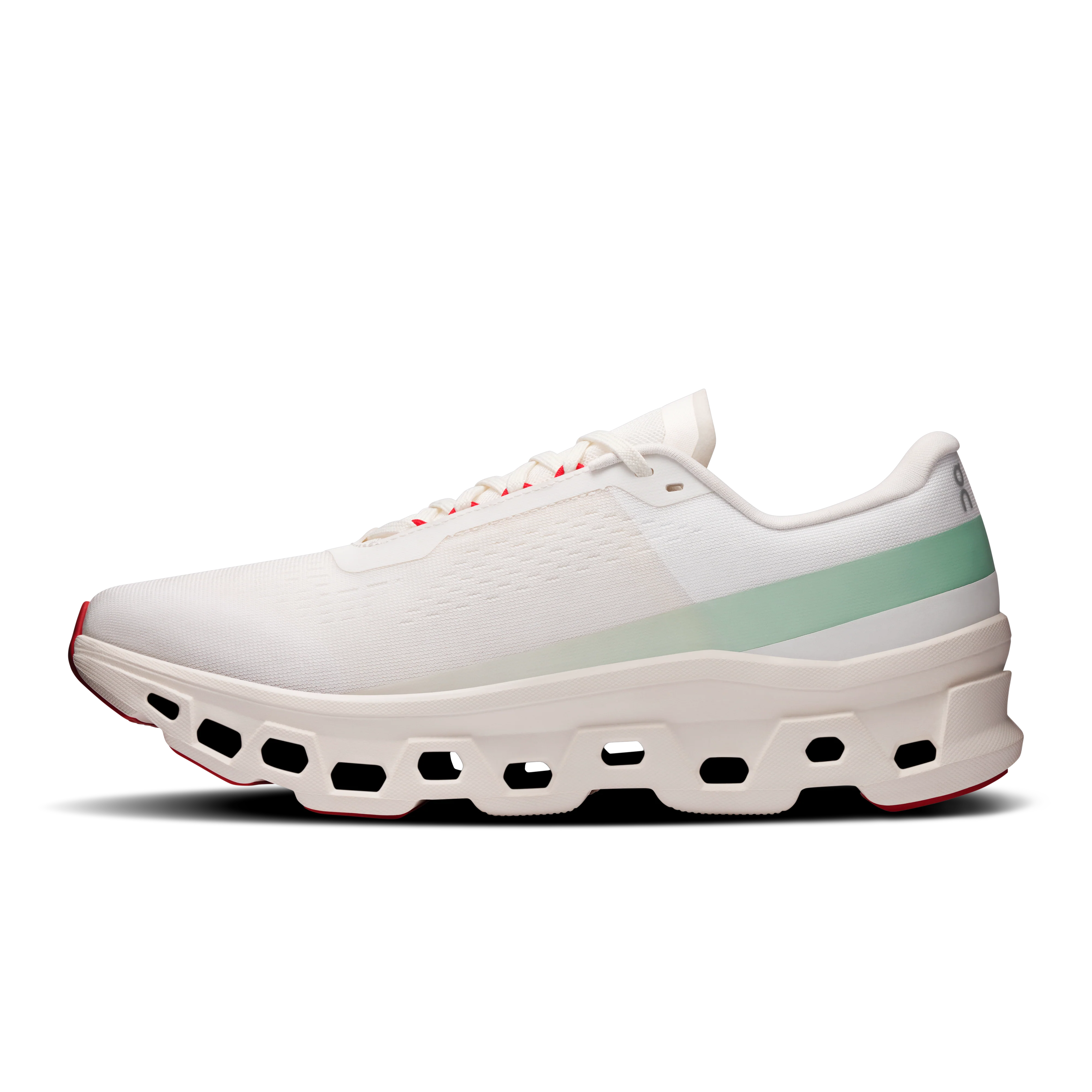 On Running Men's Cloudmonster 1 Shoes - Ivory / Creek - Image 4