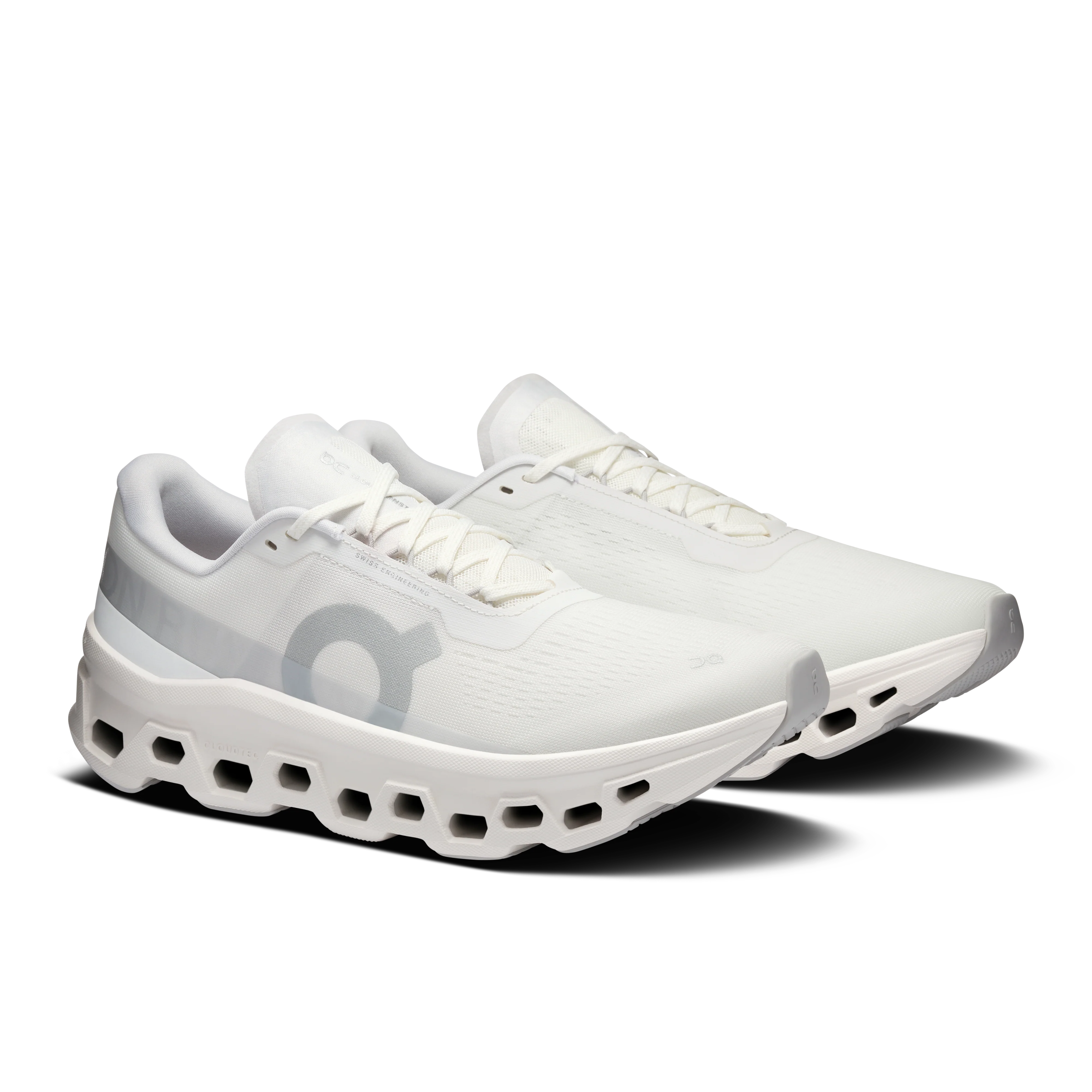 On Running Men's Cloudmonster 1 Shoes - White / White - Image 2