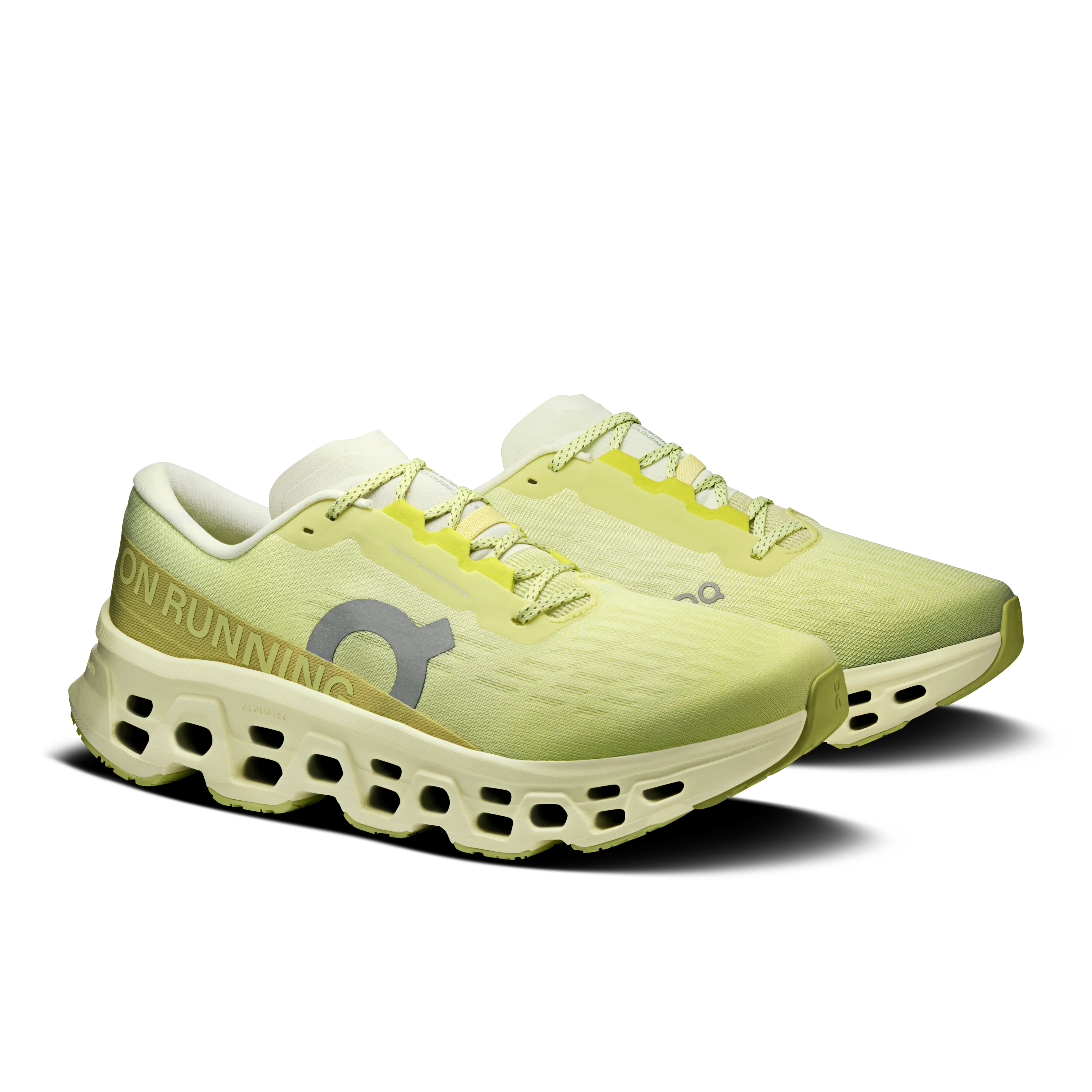 On Running Men's Cloudmonster 3 Shoes - Limelight / Seedling - Image 2