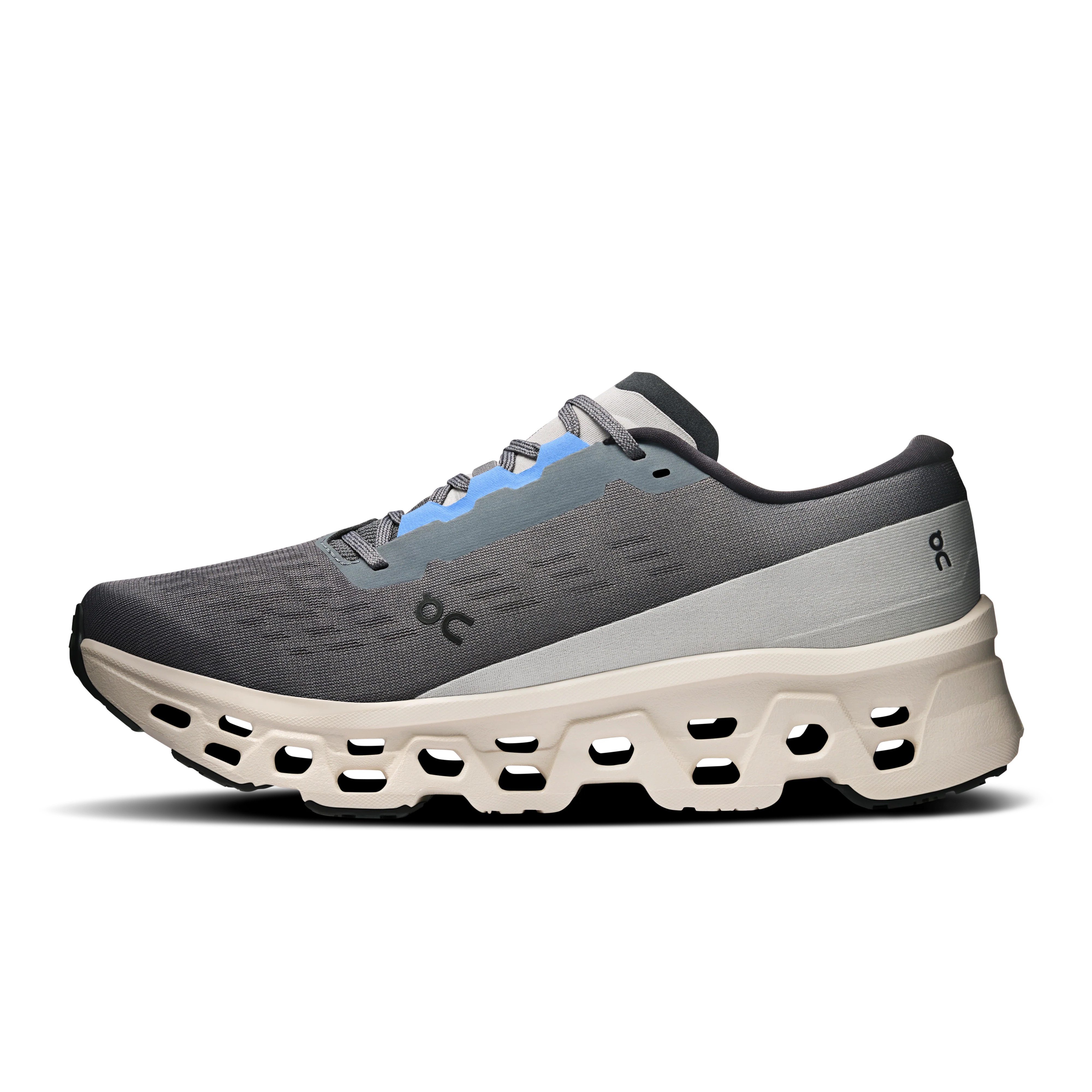 On Running Men's Cloudmonster 3 Shoes - Rock / Silver - Image 4