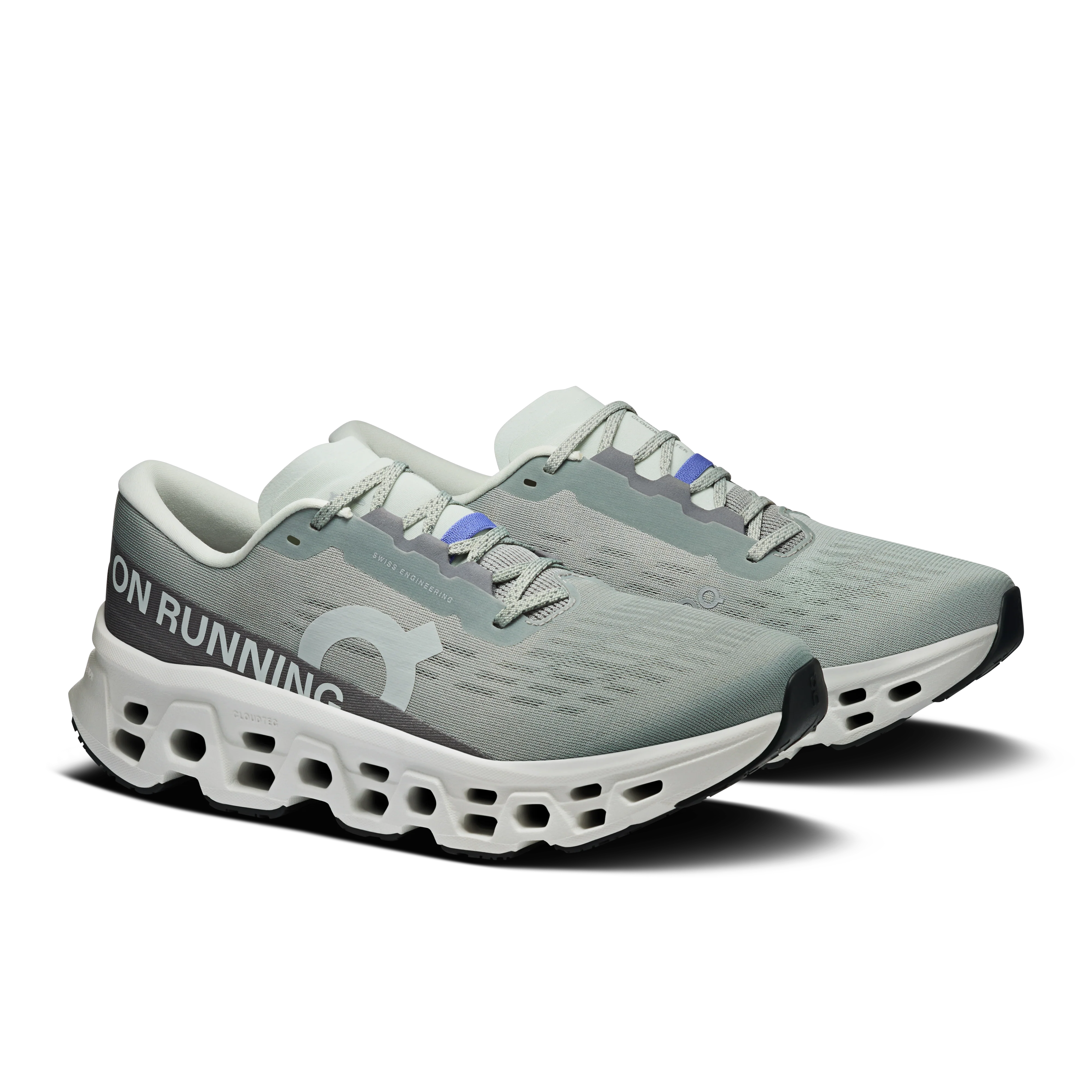 On Running Men's Cloudmonster 3 Shoes - Tin / Ivory - Image 2