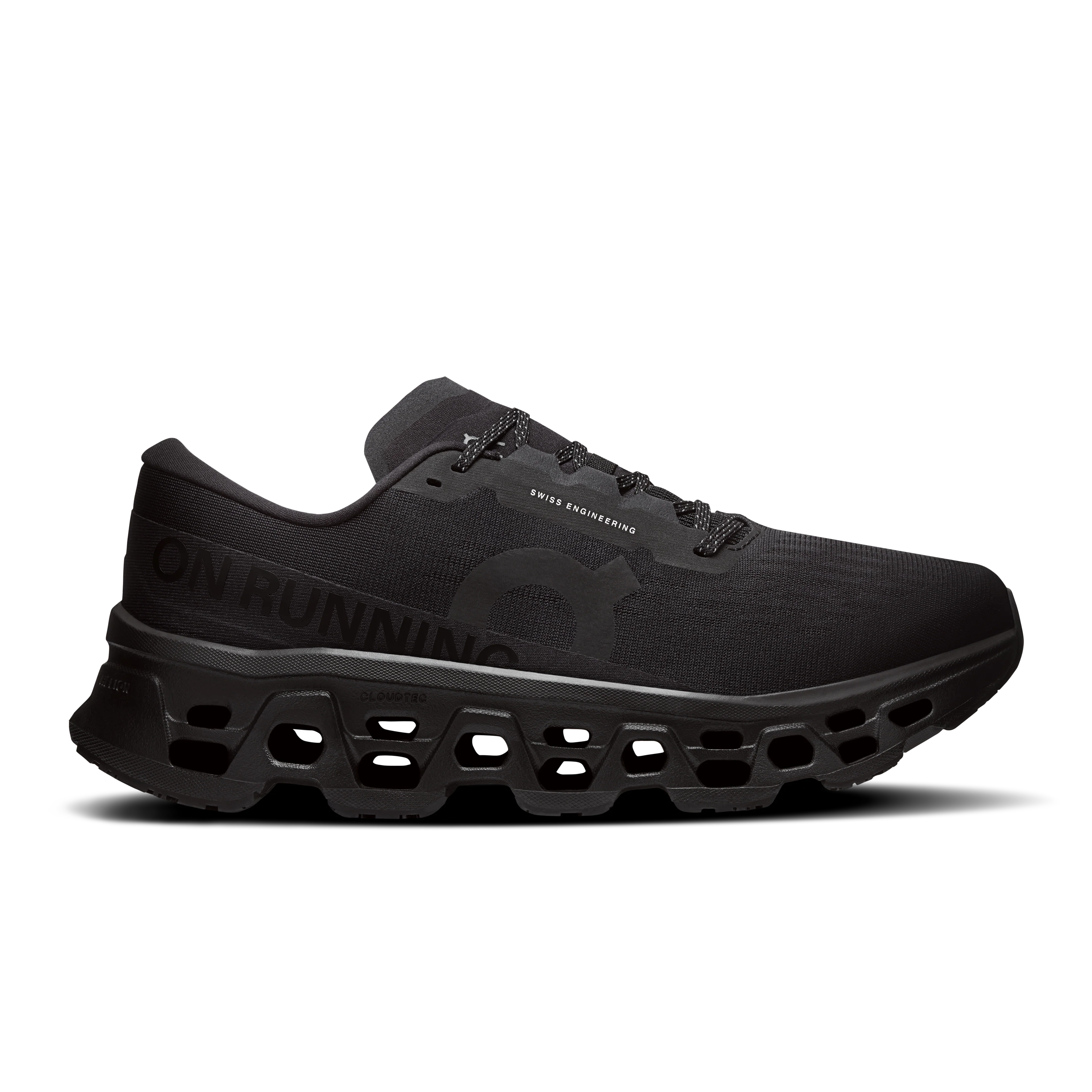 On Running Men's Cloudmonster 3 Wide Shoes - Black / Black