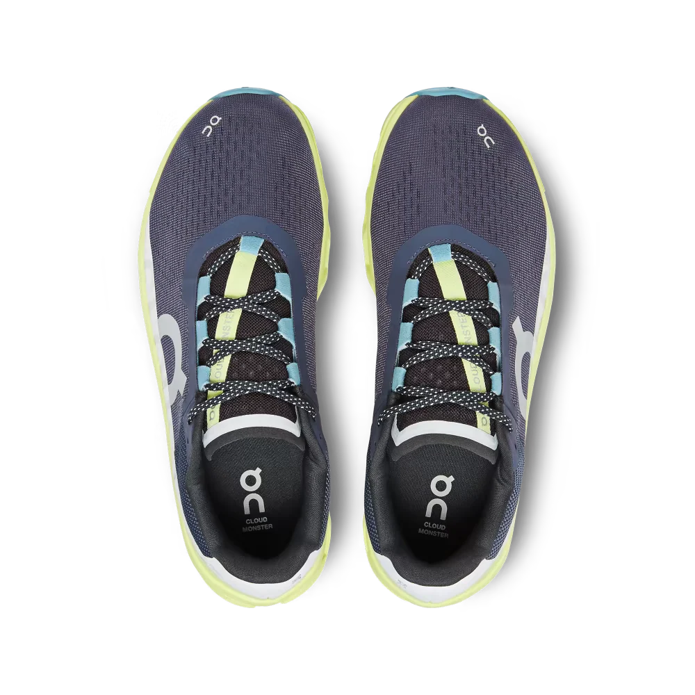 On Running Men's Cloudmonster Shoes - Iron / Hay - Image 2