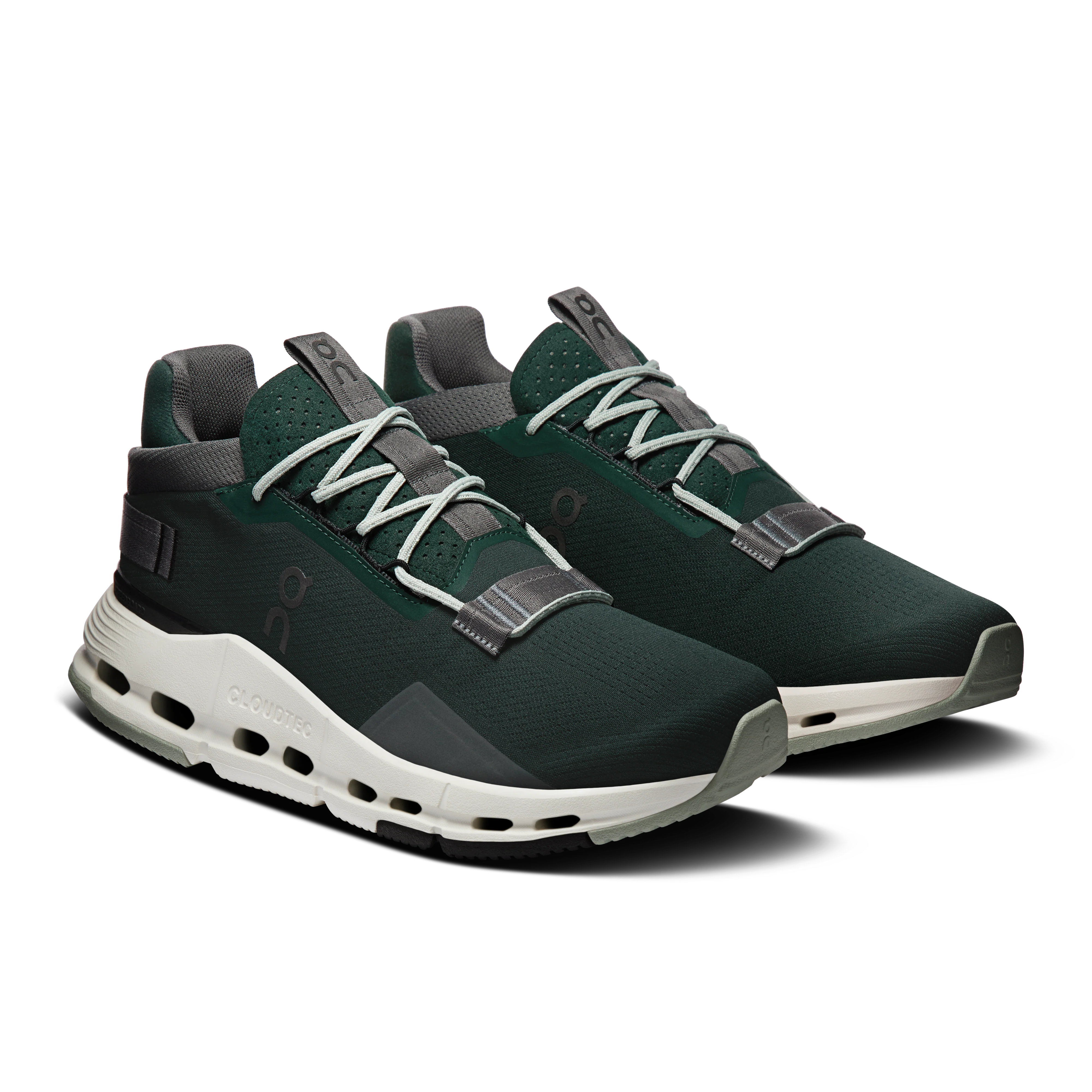On Running Men's Cloudnova 2 Shoes - Jungle / Shadow - Image 2