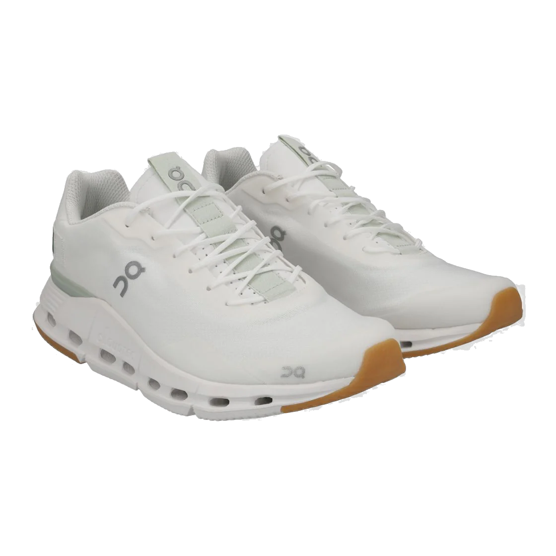 On Running Men's Cloudnova Form Shoes - White / Green - Image 2