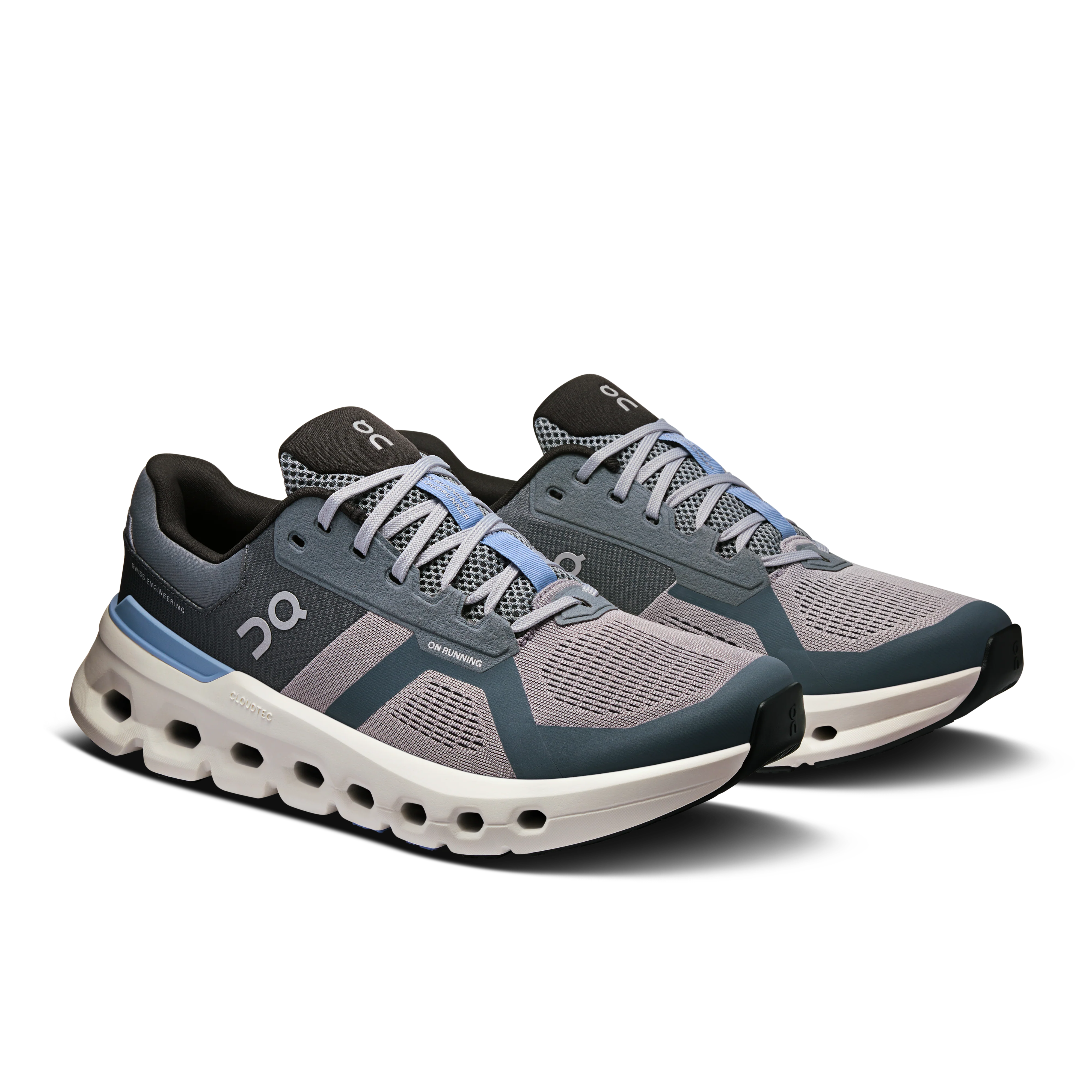On Running Men's Cloudrunner 2 Shoes - Alloy / Chambray - Image 2
