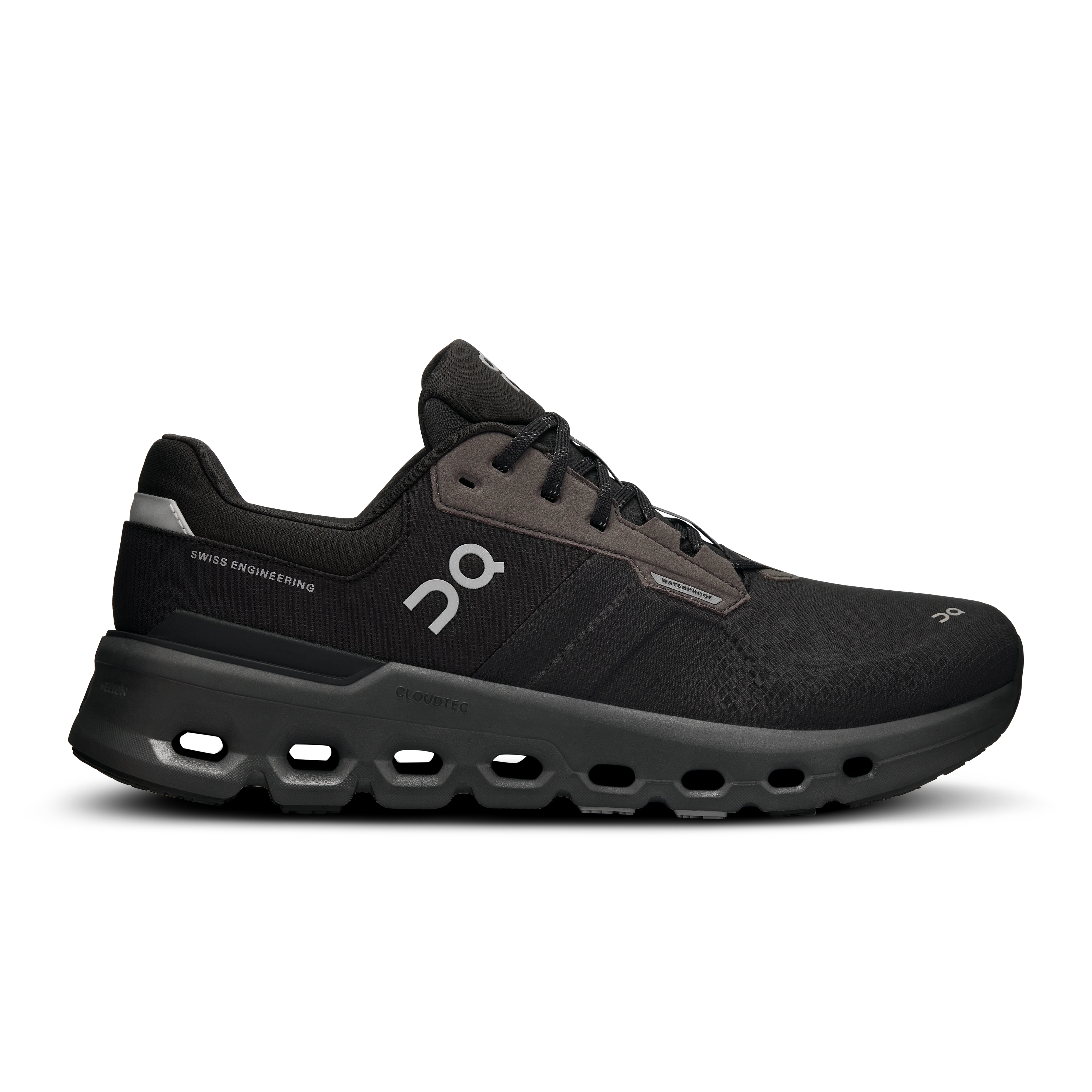 On Running Men's Cloudrunner 2 Waterproof Shoes - Magnet / Black