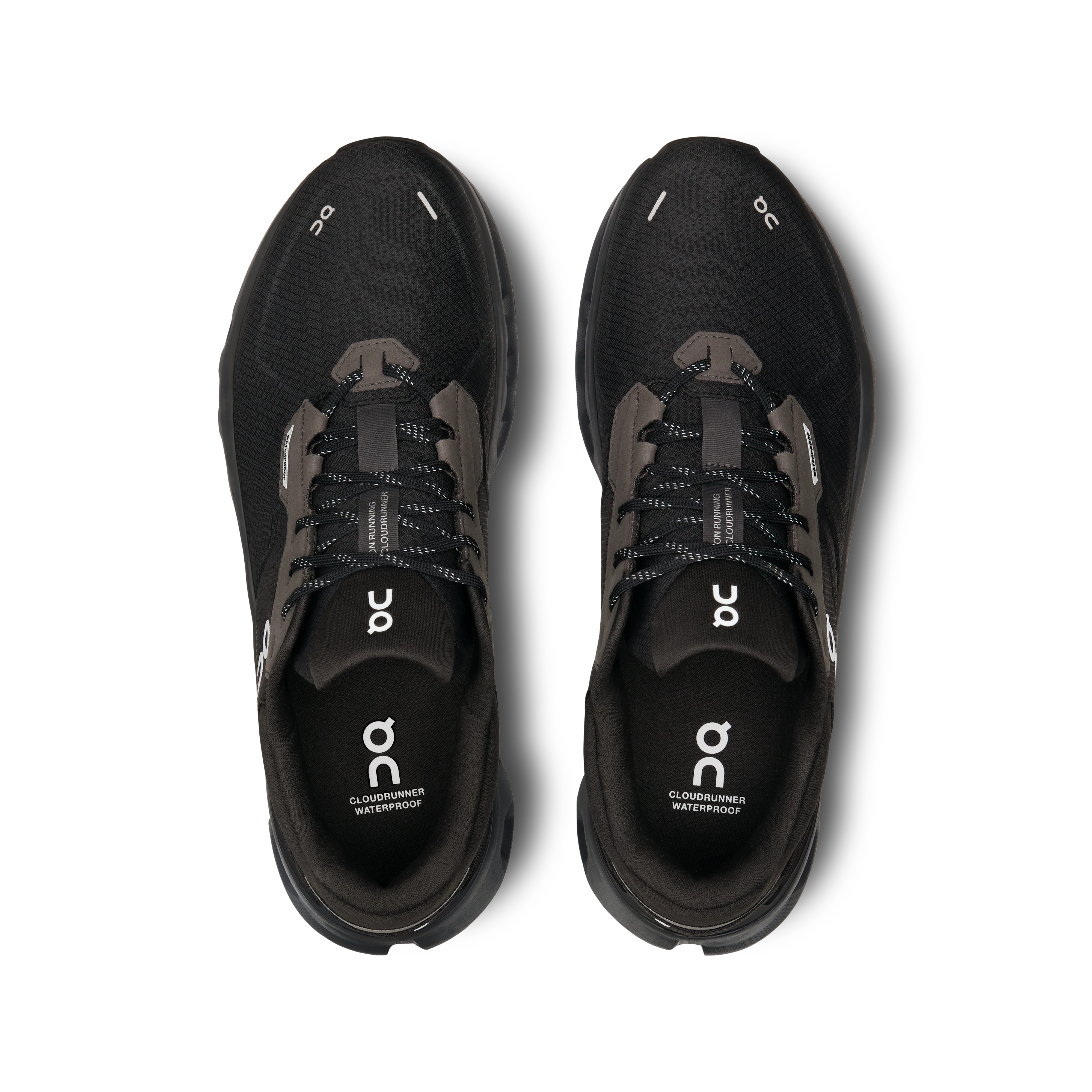 On Running Men's Cloudrunner 2 Waterproof Shoes - Magnet / Black - Image 3