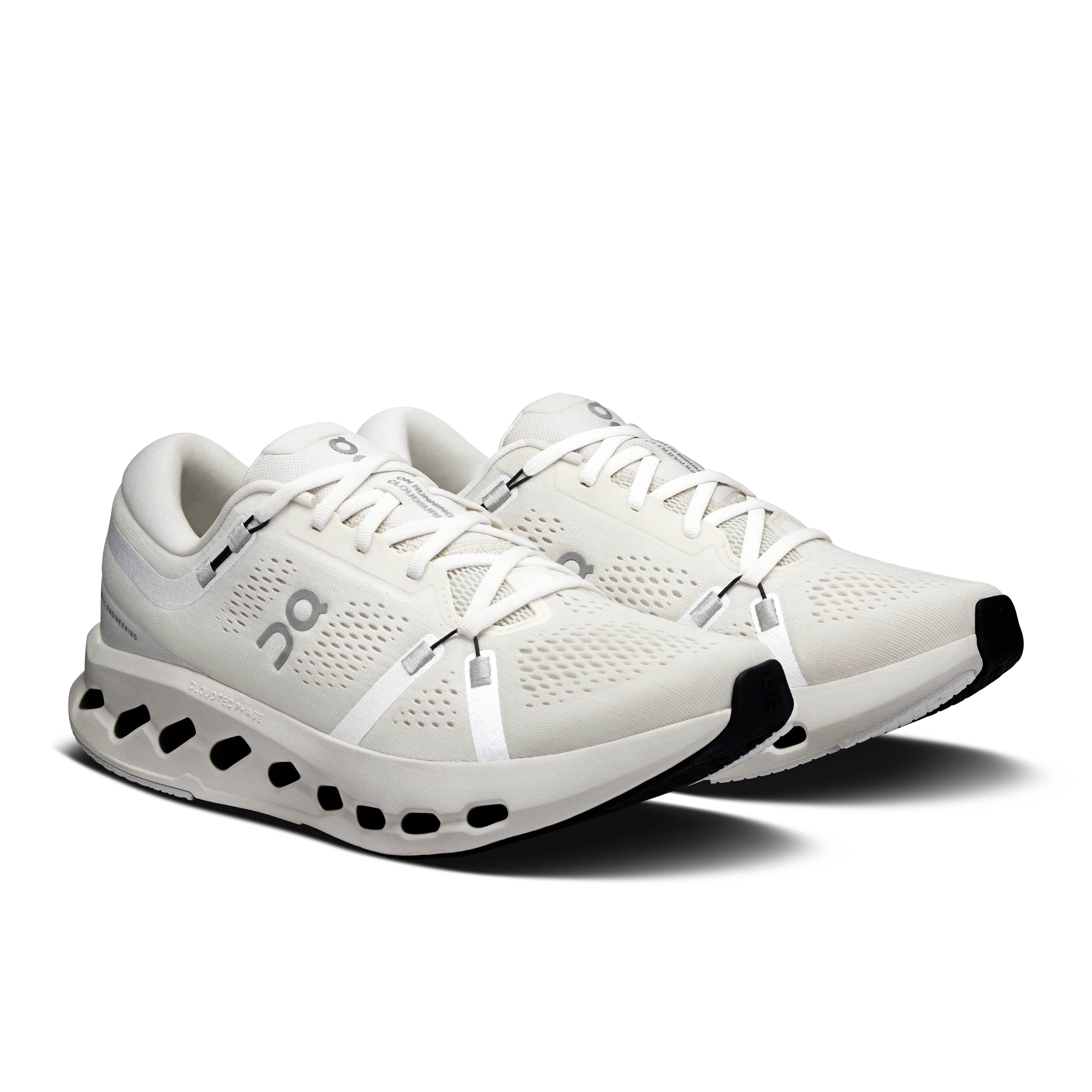 On Running Men's Cloudsurfer 2 Wide Shoes - Ivory / Ivory - Image 2