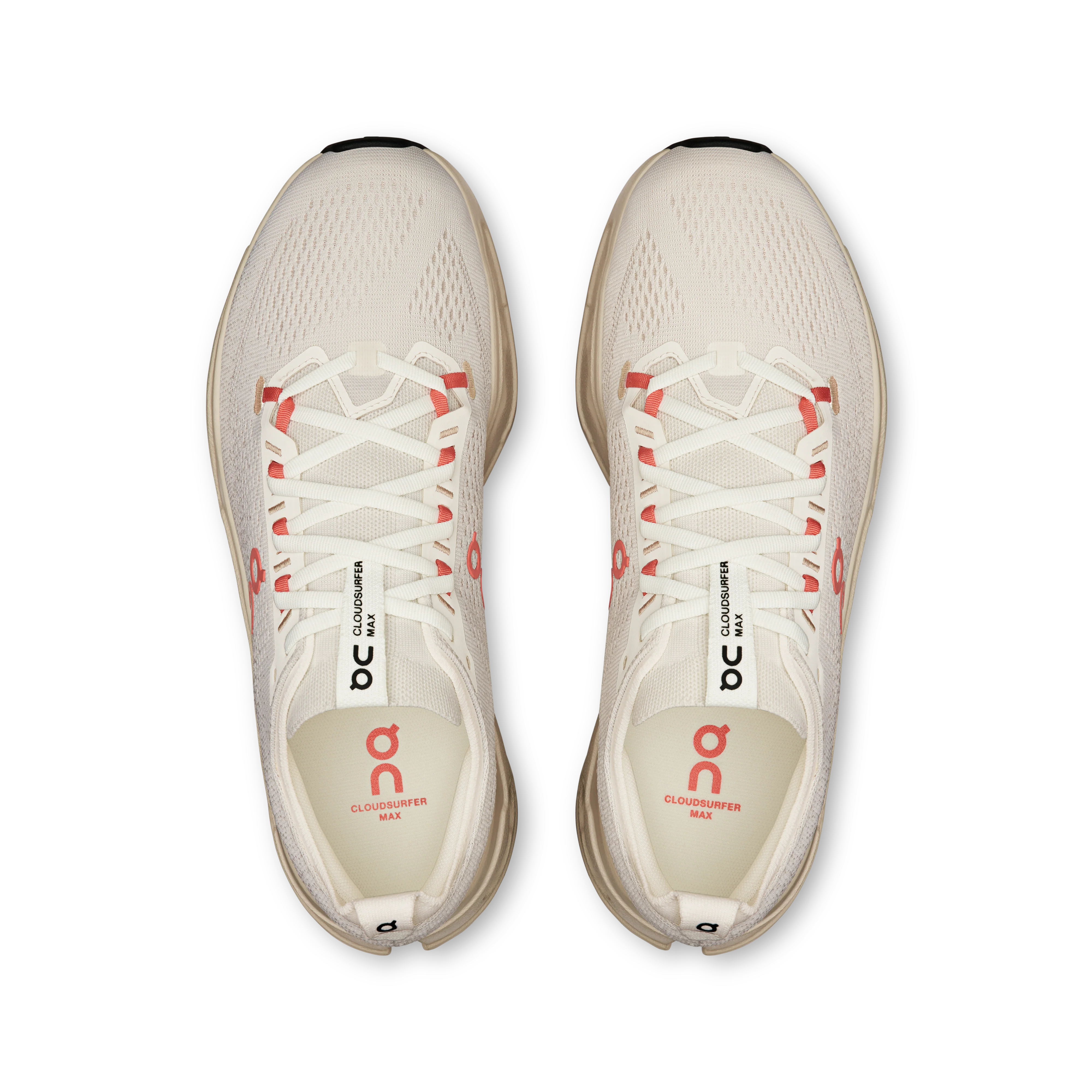 On Running Men's Cloudsurfer Max Shoes - Ivory / Salmon - Image 3