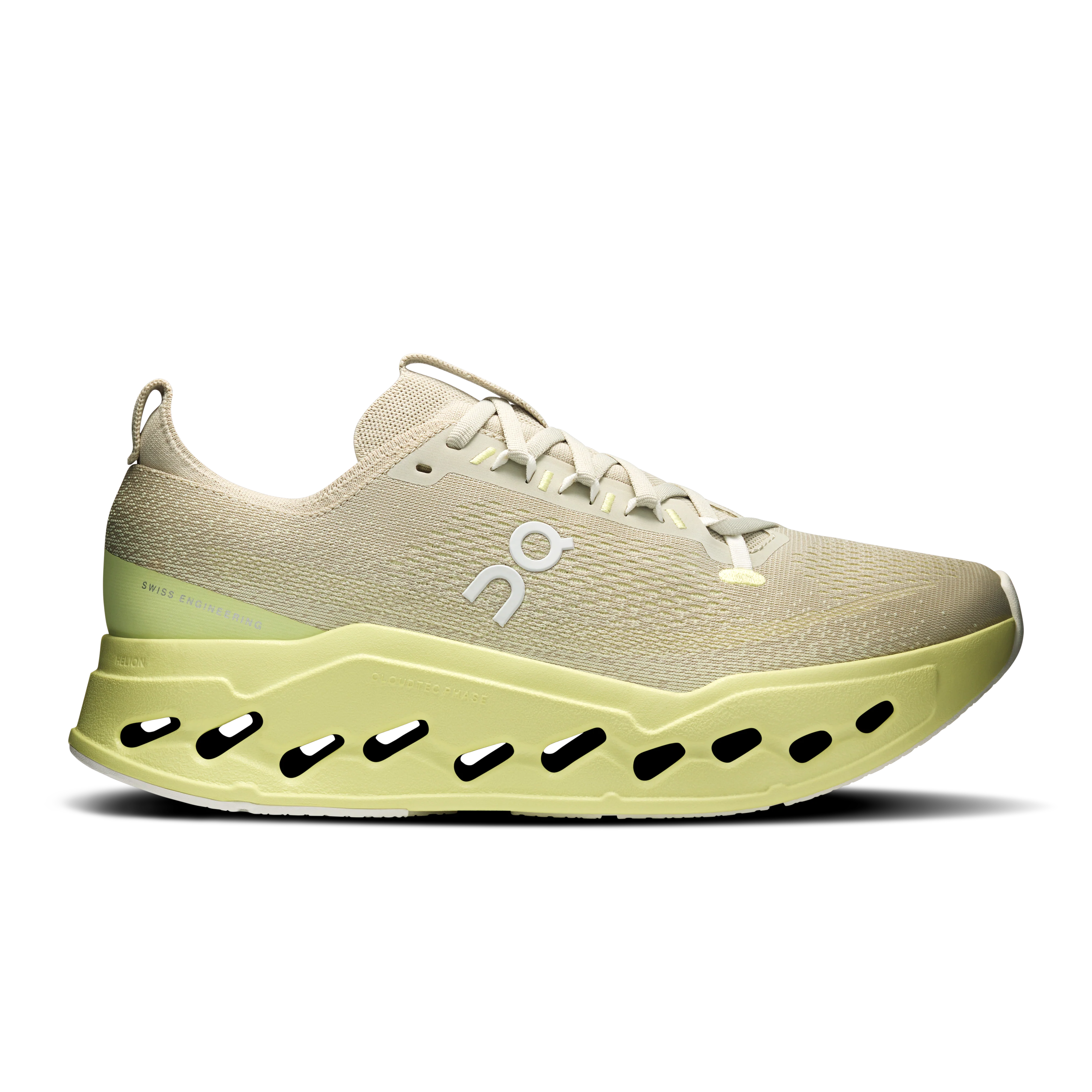 On Running Men's Cloudsurfer Max Shoes - Pelican / Limelight