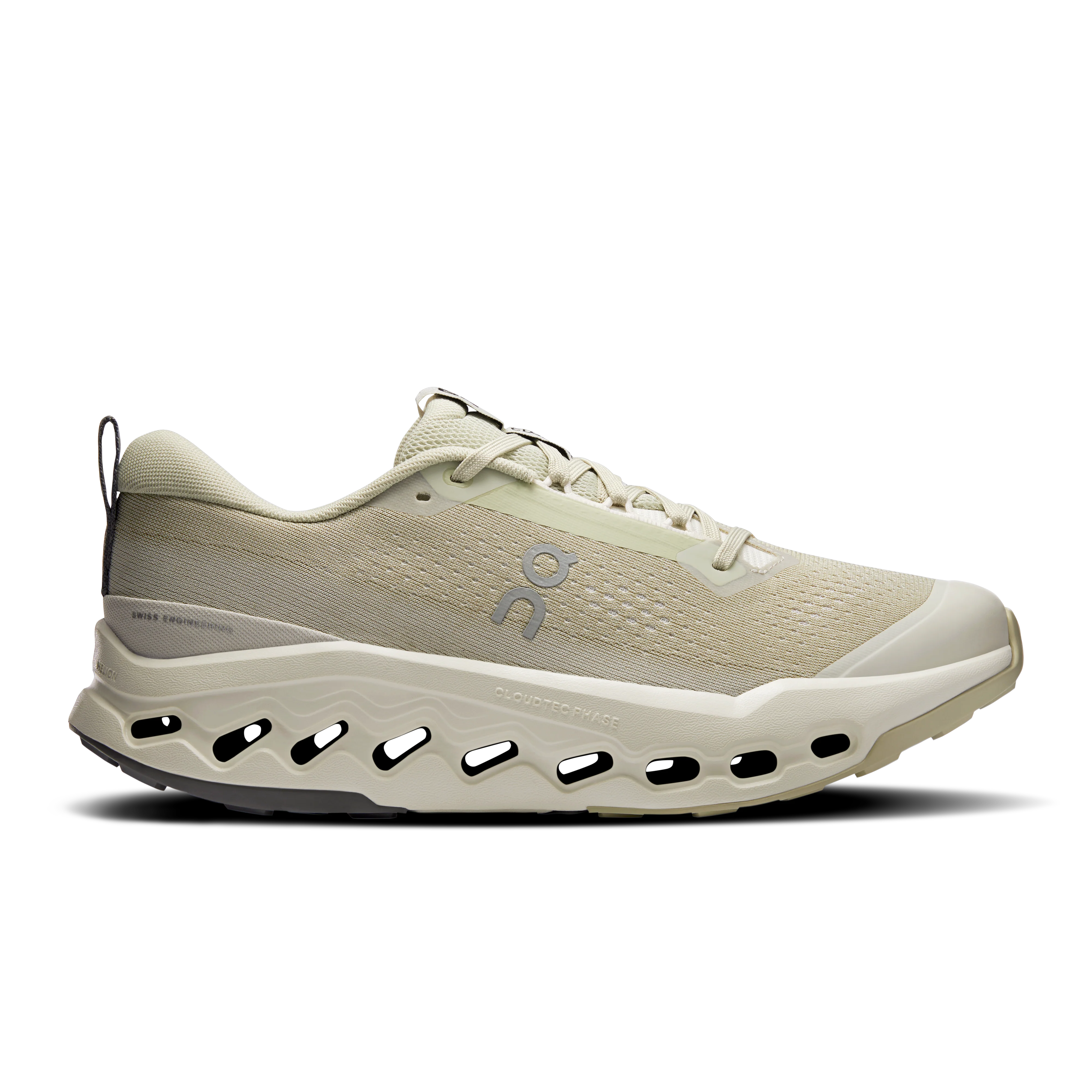 On Running Men's Cloudsurfer Trail 2 Shoes - Chalk / Ghost