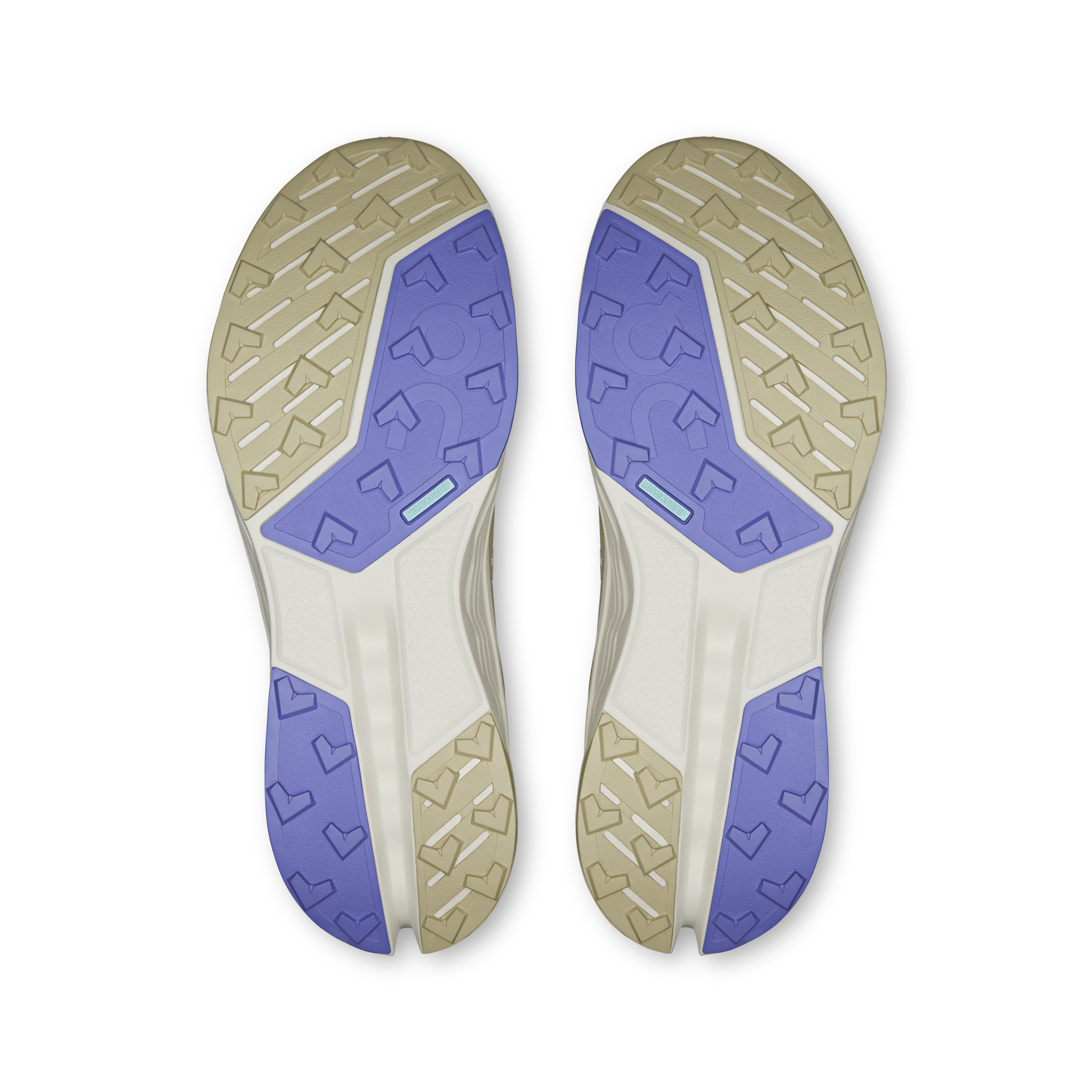 On Running Men's Cloudsurfer Trail 2 Waterproof Shoes - Ghost / Chalk - Image 3