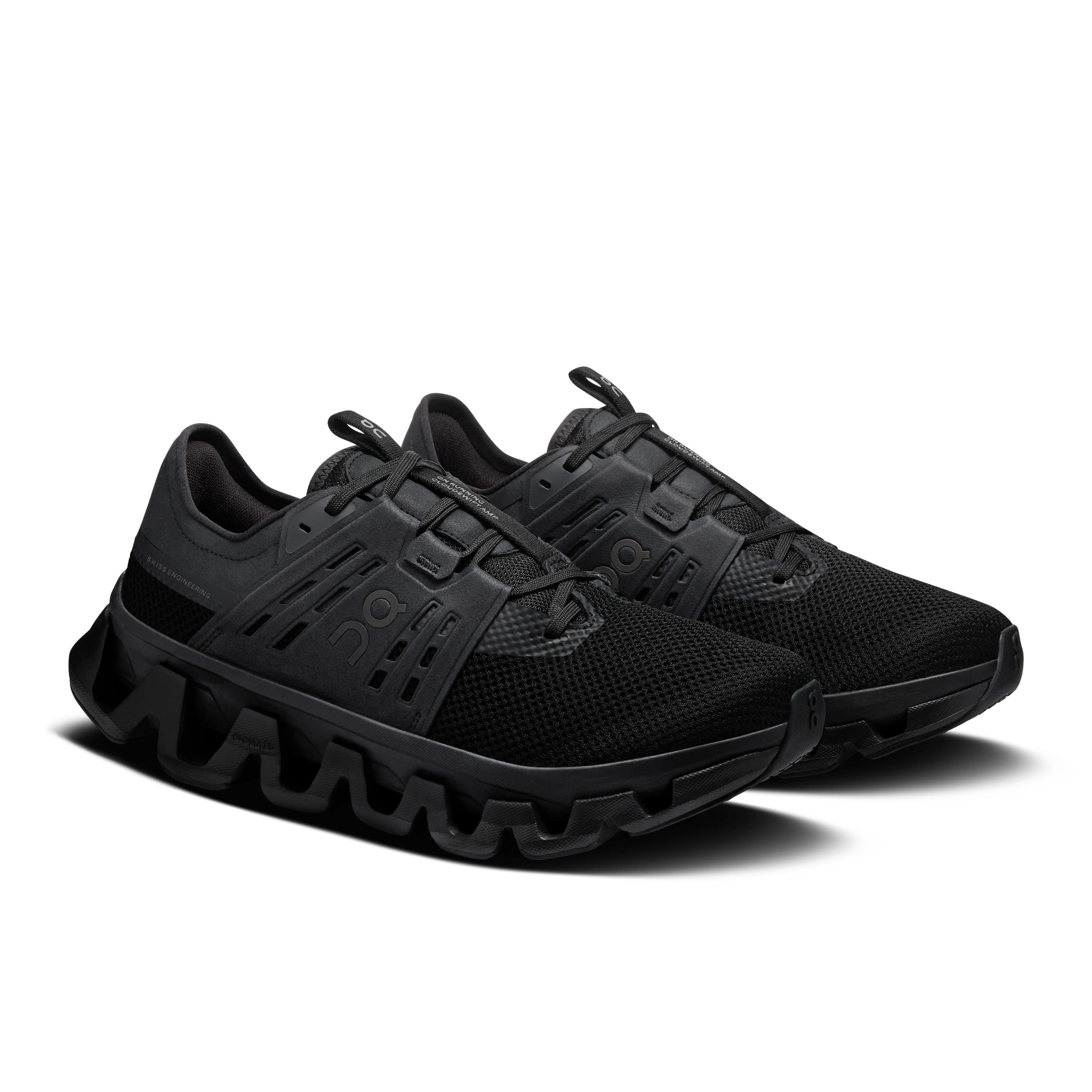 On Running Men's Cloudswift Amp Shoes - Black / Black - Image 2