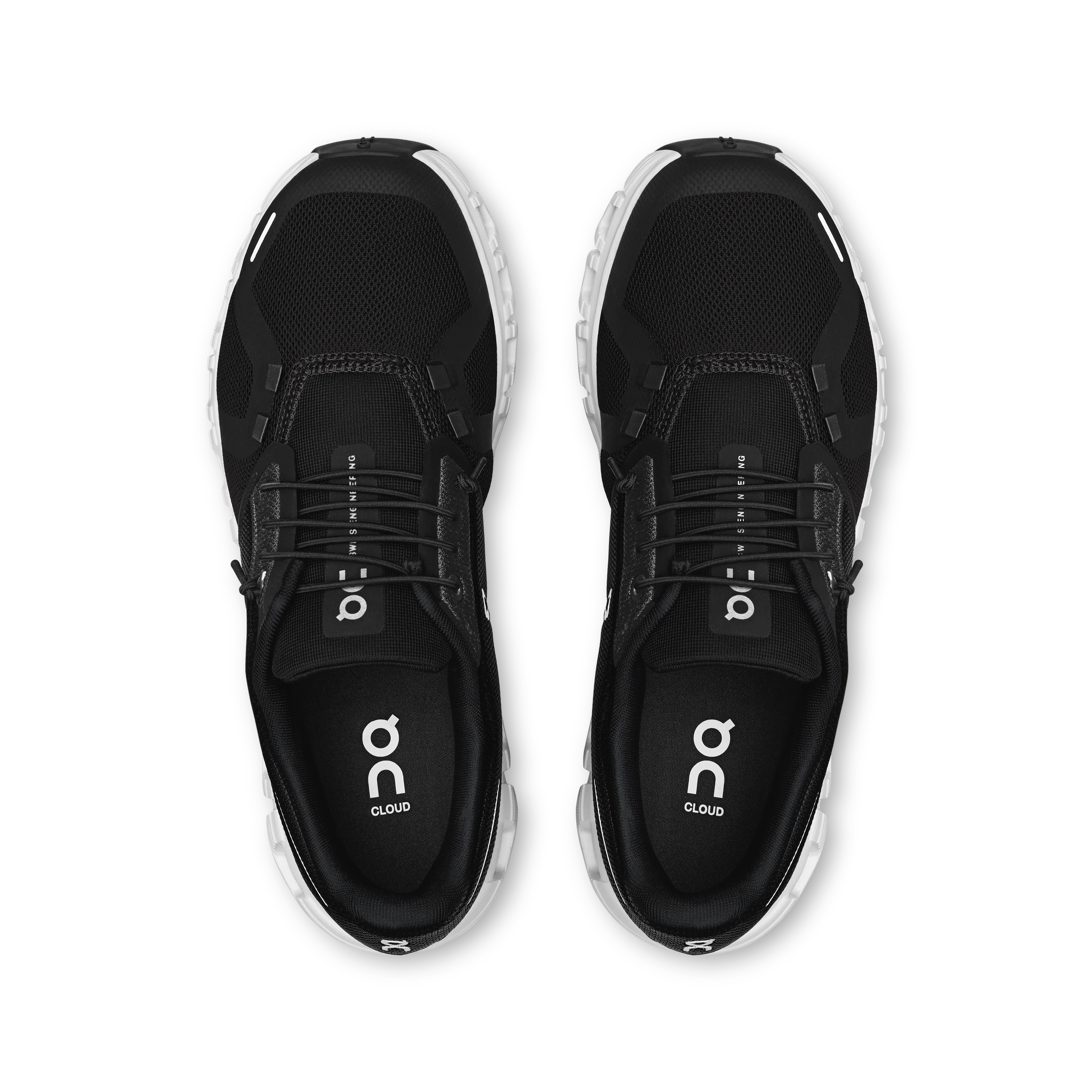 On Running Women's Cloud 6 Shoes - Black / White - Image 3
