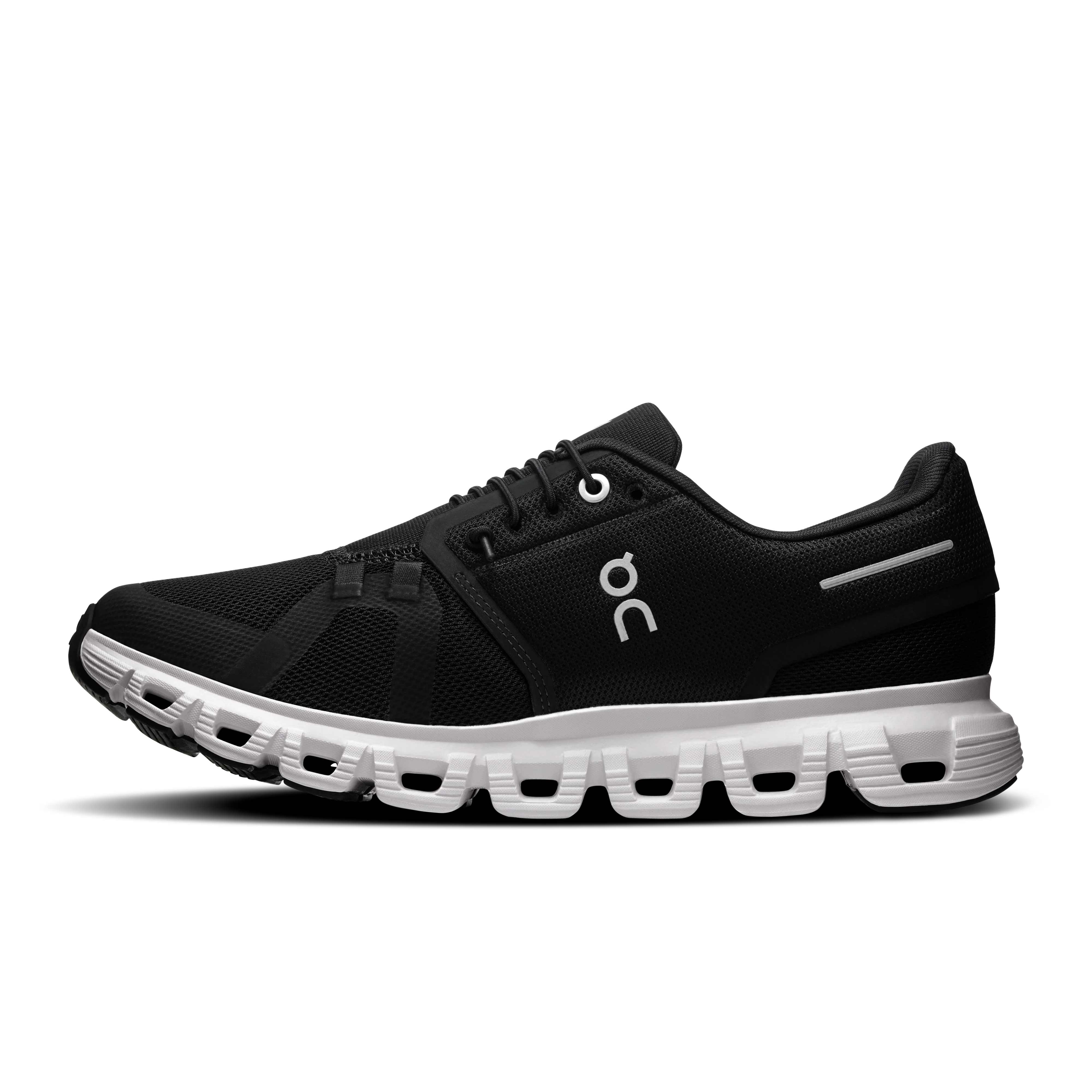 On Running Women's Cloud 6 Shoes - Black / White - Image 5