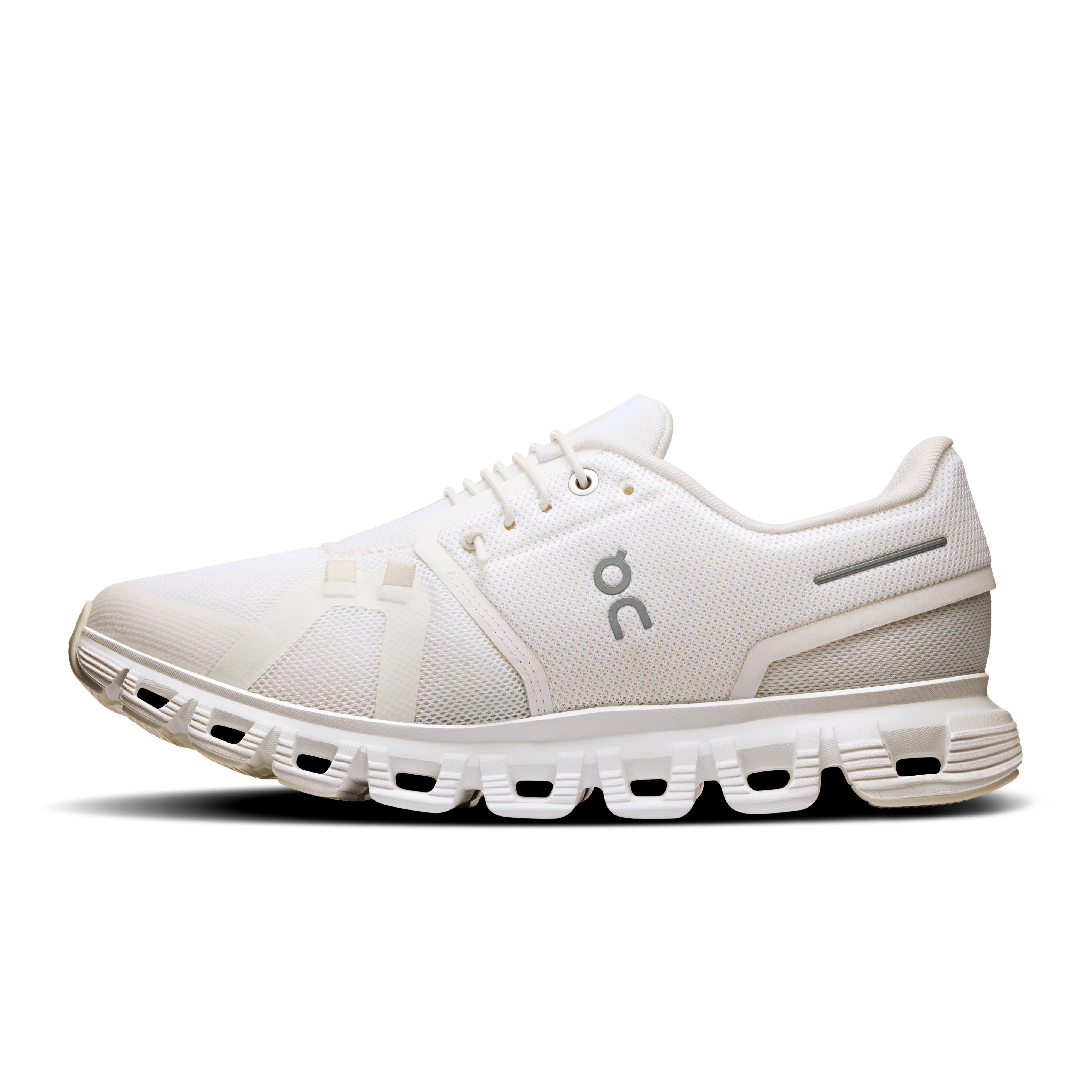 On Running Women's Cloud 6 Shoes - White / White - Image 5