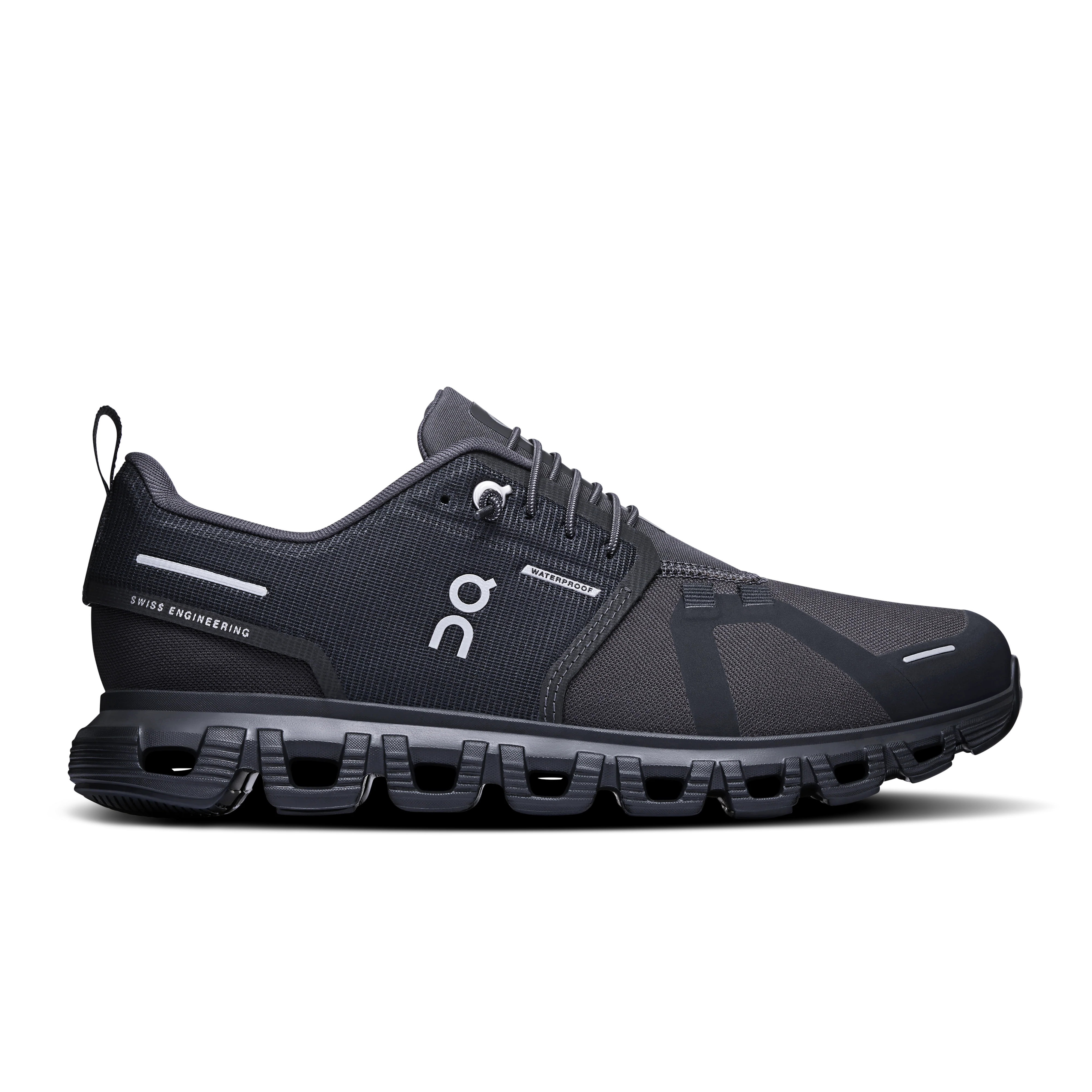 On Running Women's Cloud 6 Waterproof Shoes - Black / Black