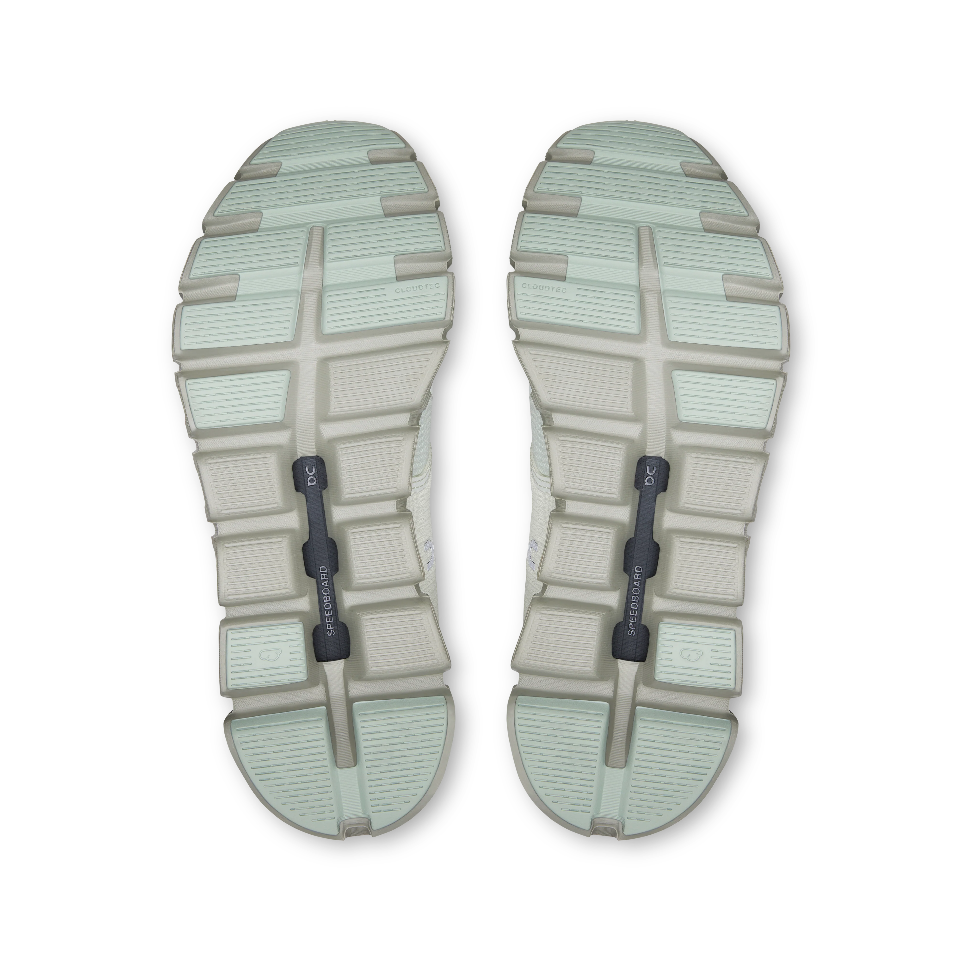 On Running Women's Cloud 6 Waterproof Shoes - Iceberg / Tin - Image 3