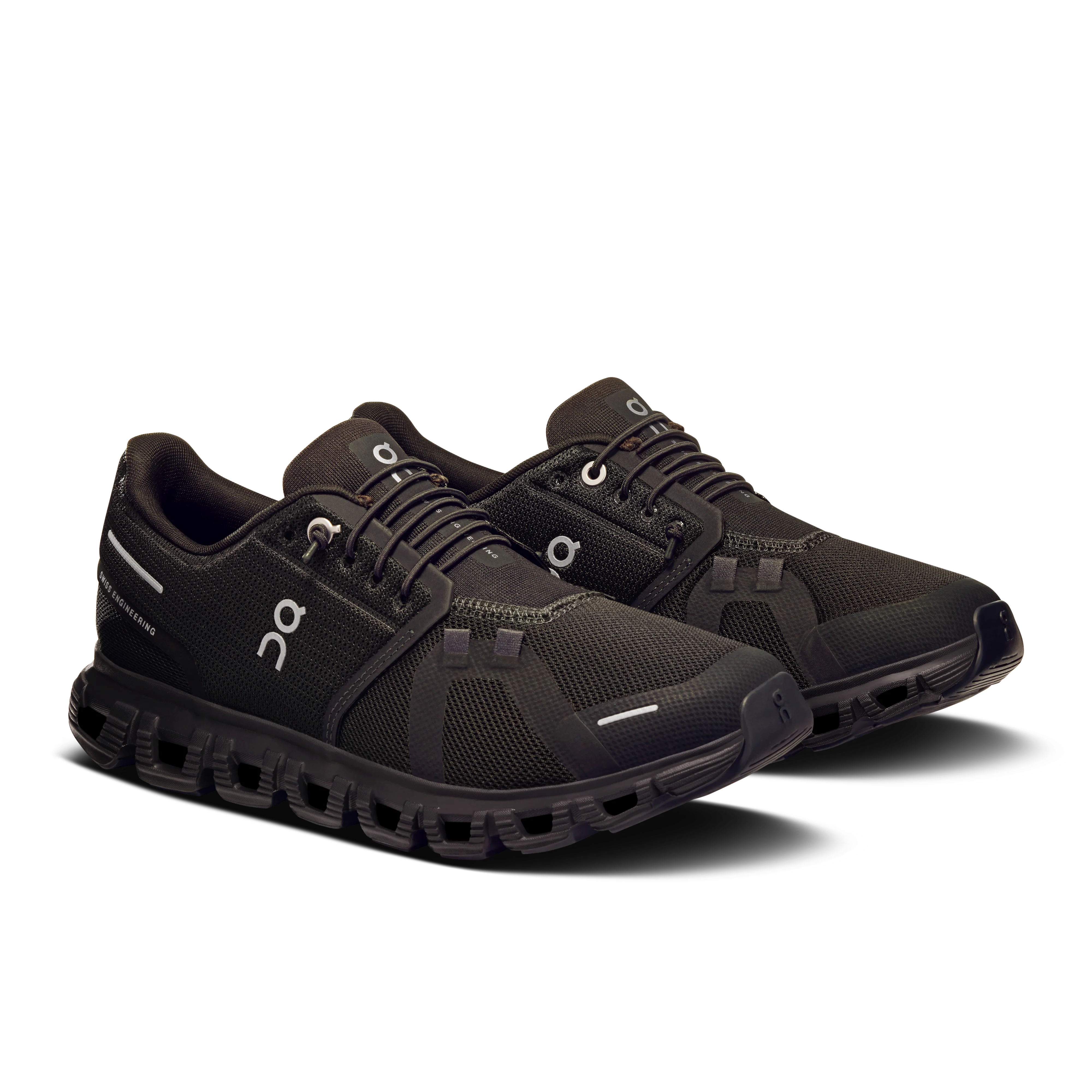 On Running Women's Cloud 6 Wide Shoes - Black / Black - Image 2