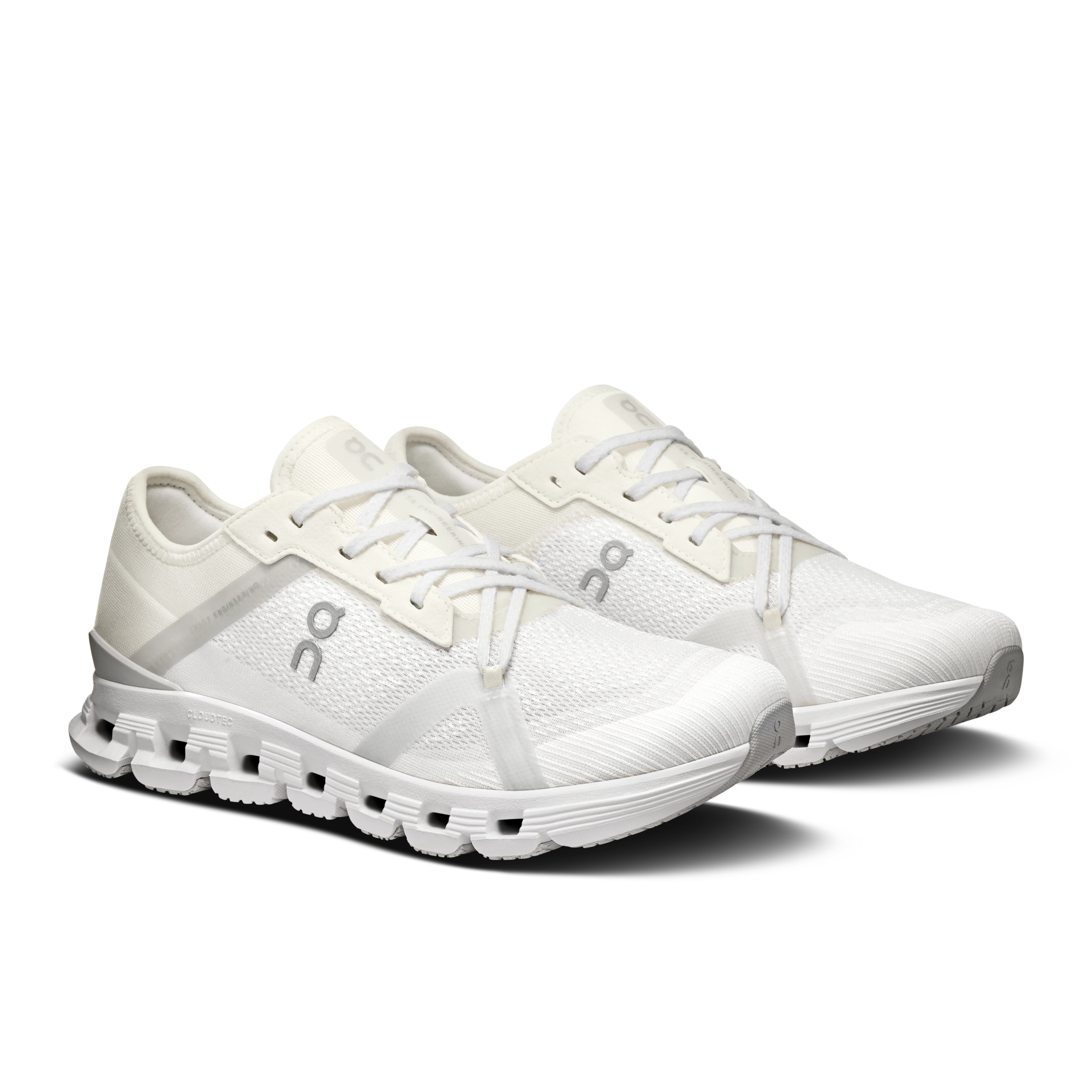 On Running Women's Cloud X 4 Ad Shoes - White / Wolf - Image 2