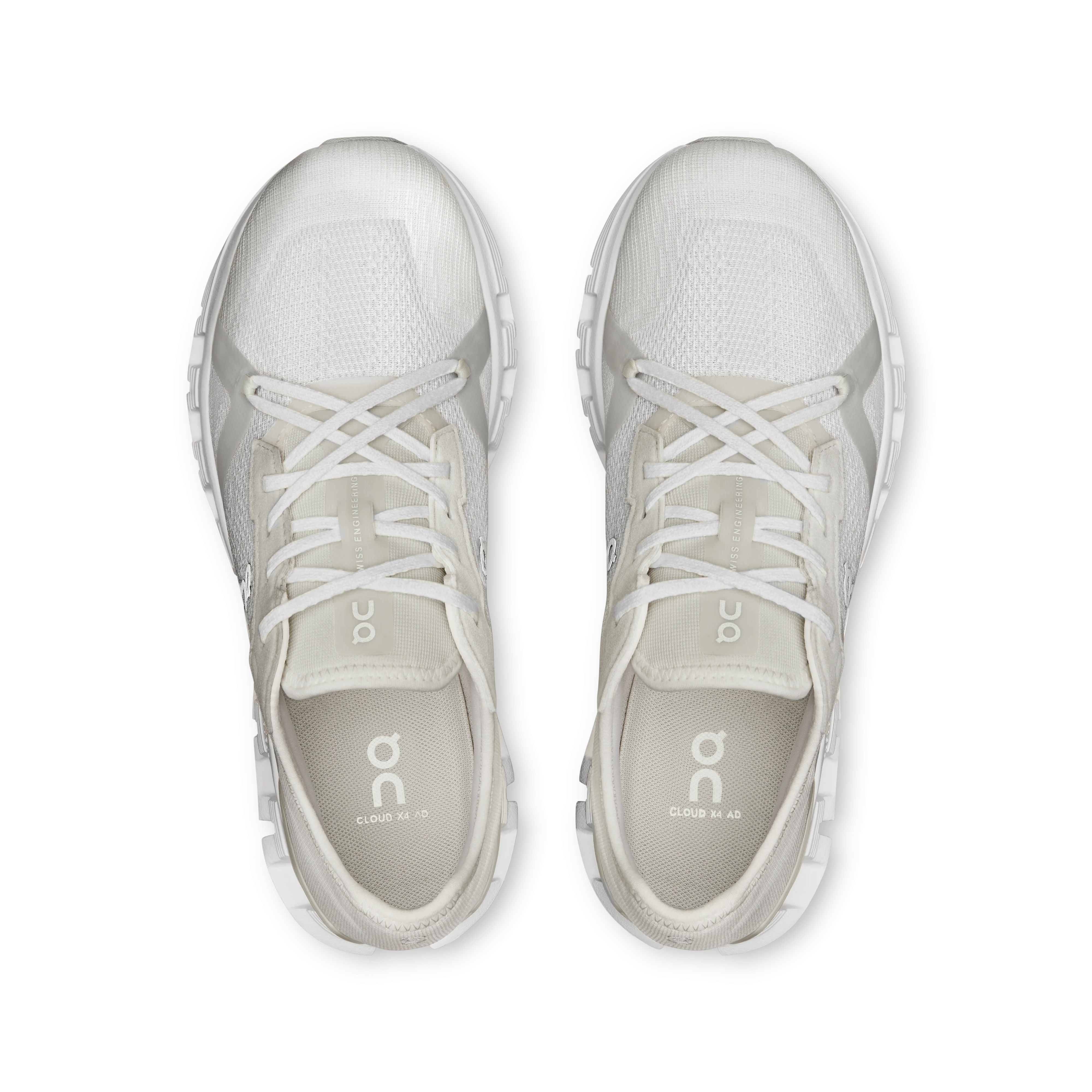 On Running Women's Cloud X 4 Ad Shoes - White / Wolf - Image 3