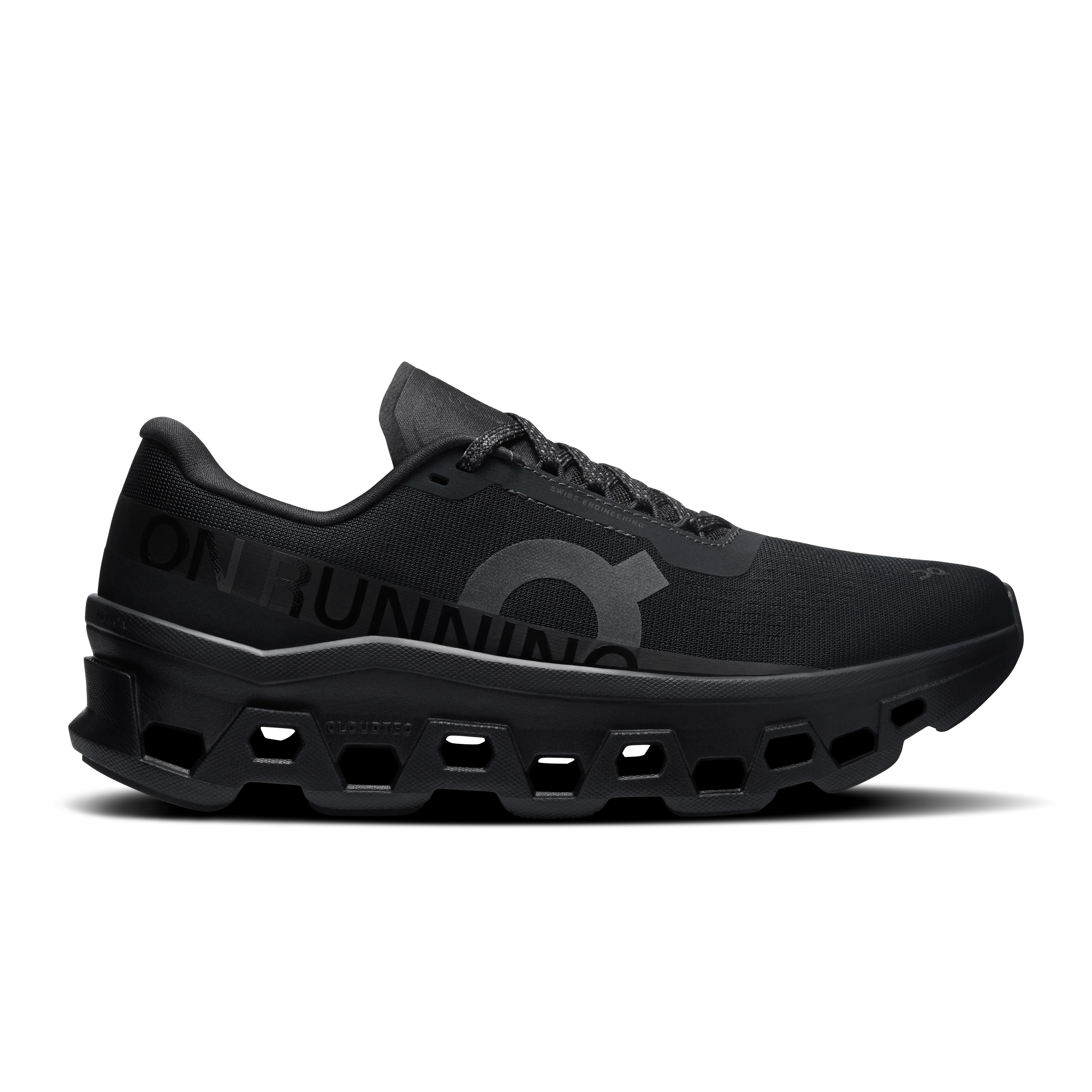 On Running Women's Cloudmonster 1 Shoes - Black / Black