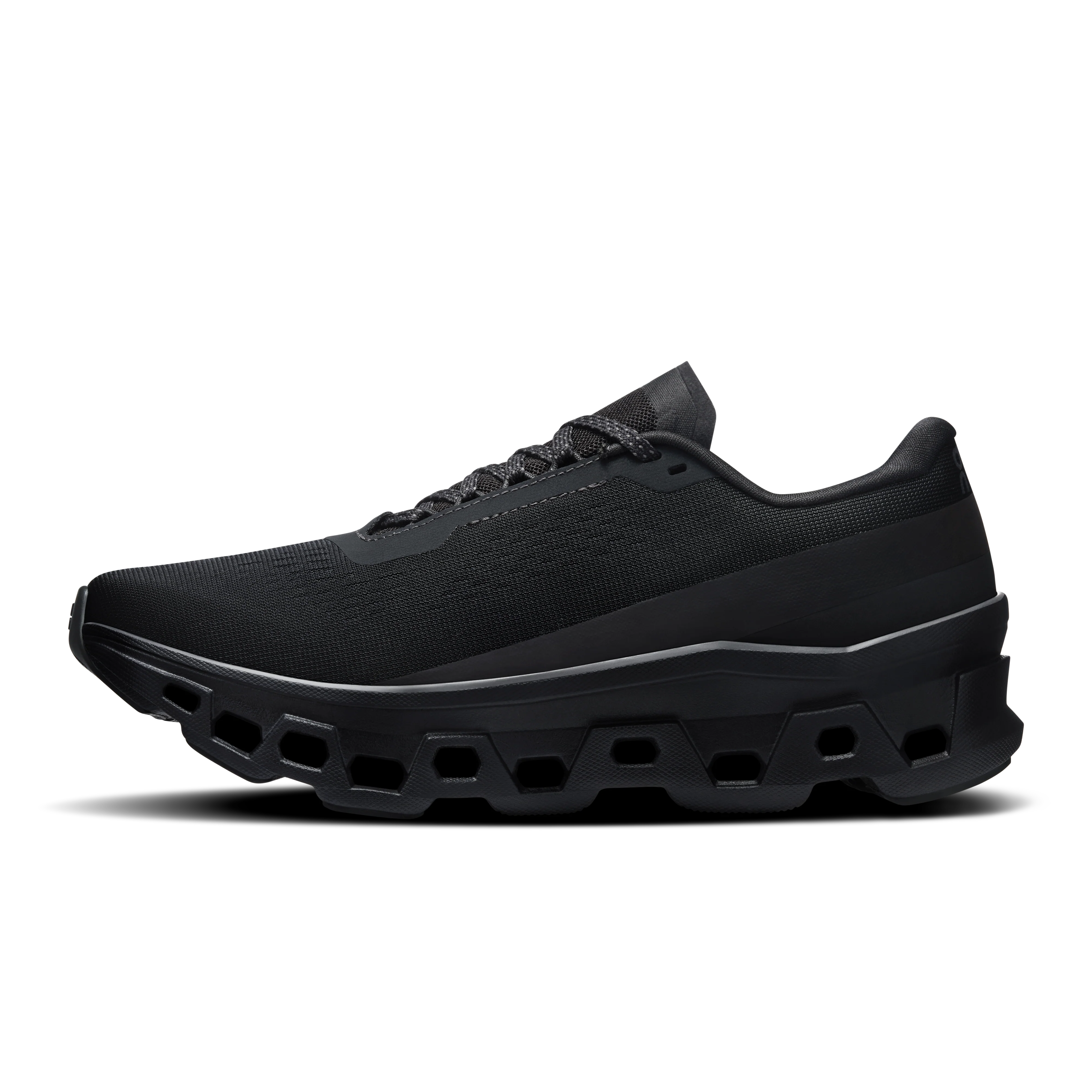 On Running Women's Cloudmonster 1 Shoes - Black / Black - Image 4