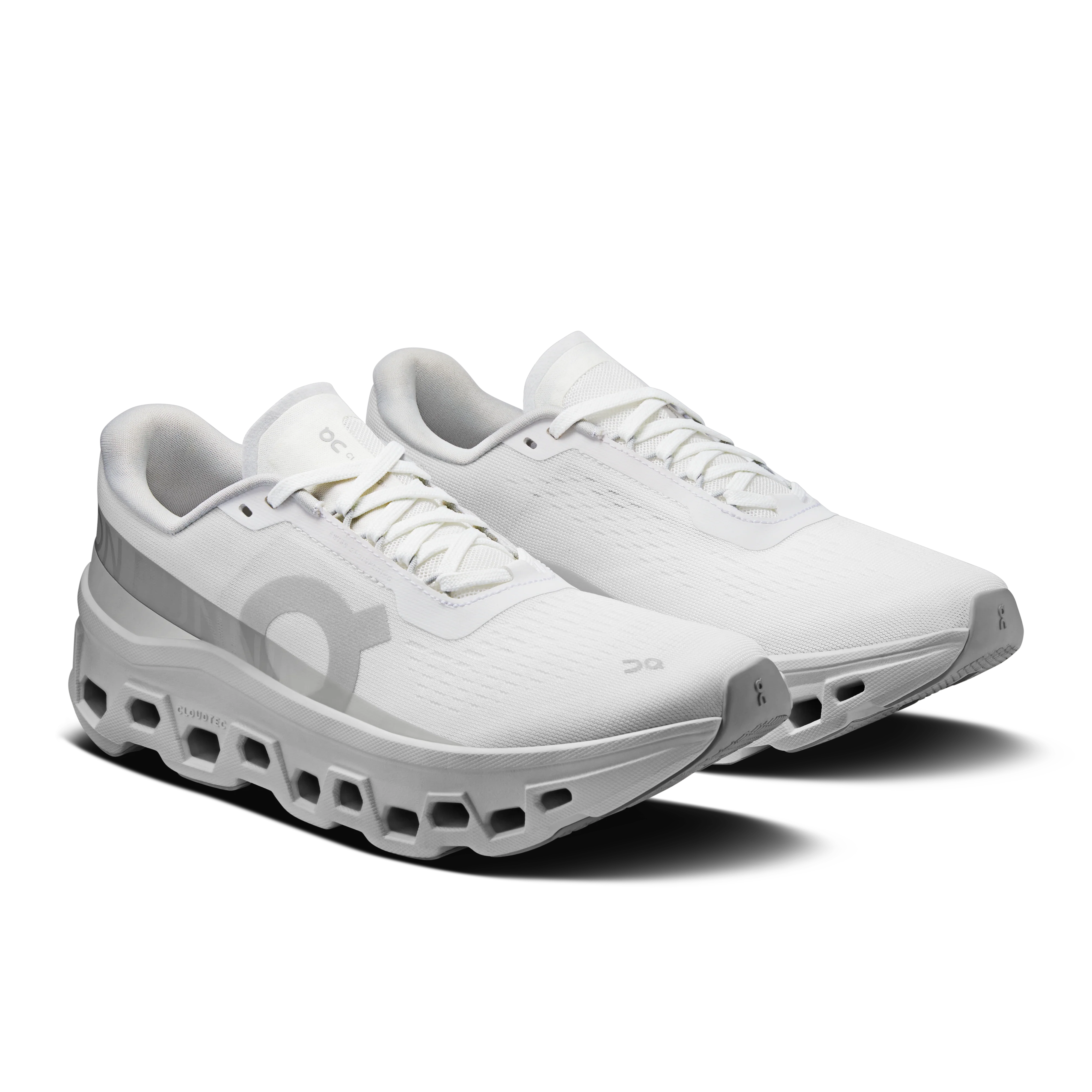 On Running Women's Cloudmonster 1 Shoes - White / White - Image 2