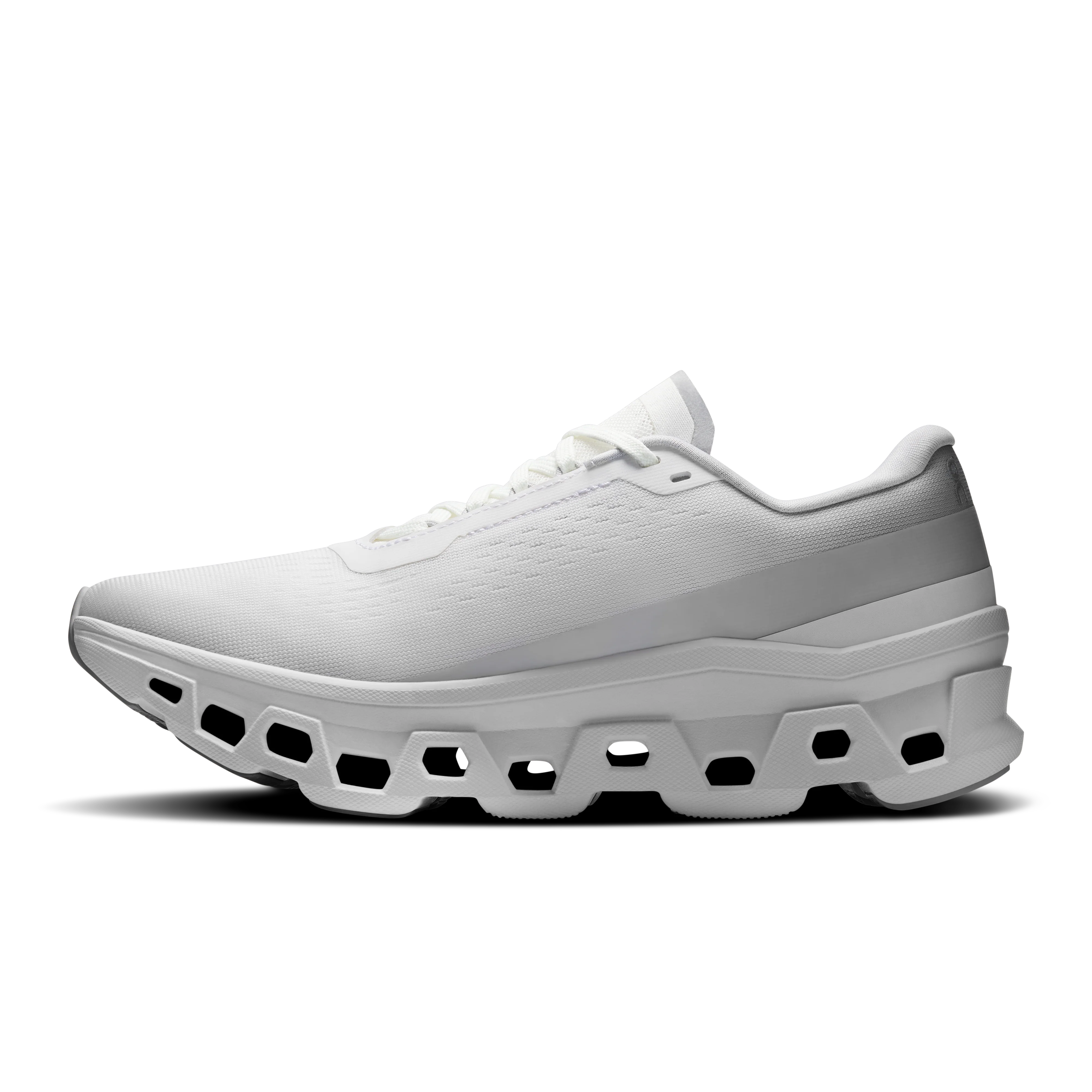 On Running Women's Cloudmonster 1 Shoes - White / White - Image 4