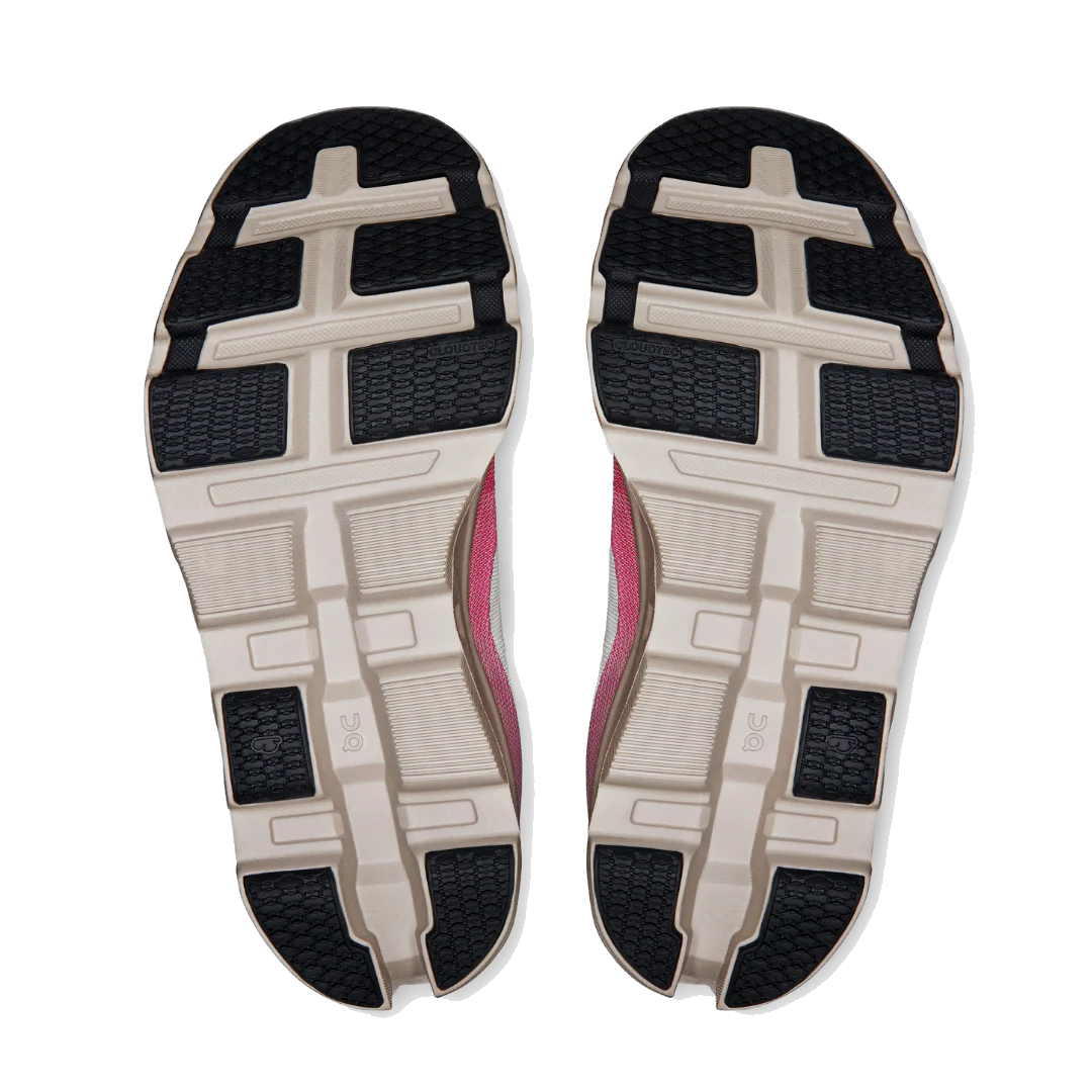 On Running Women's Cloudmonster 2 Shoes - Ivory / Red - Image 5