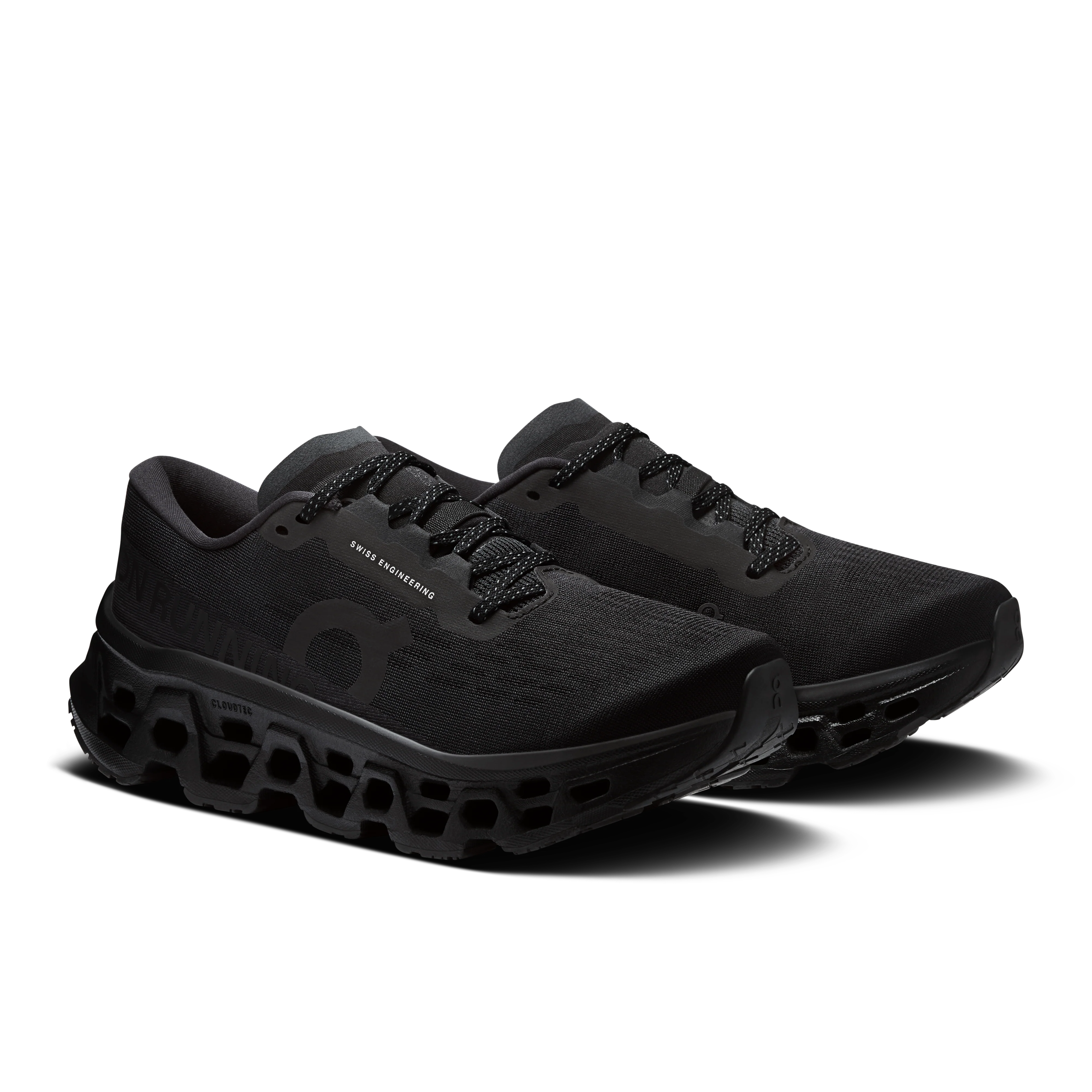 On Running Women's Cloudmonster 3 Shoes - Black / Black - Image 2