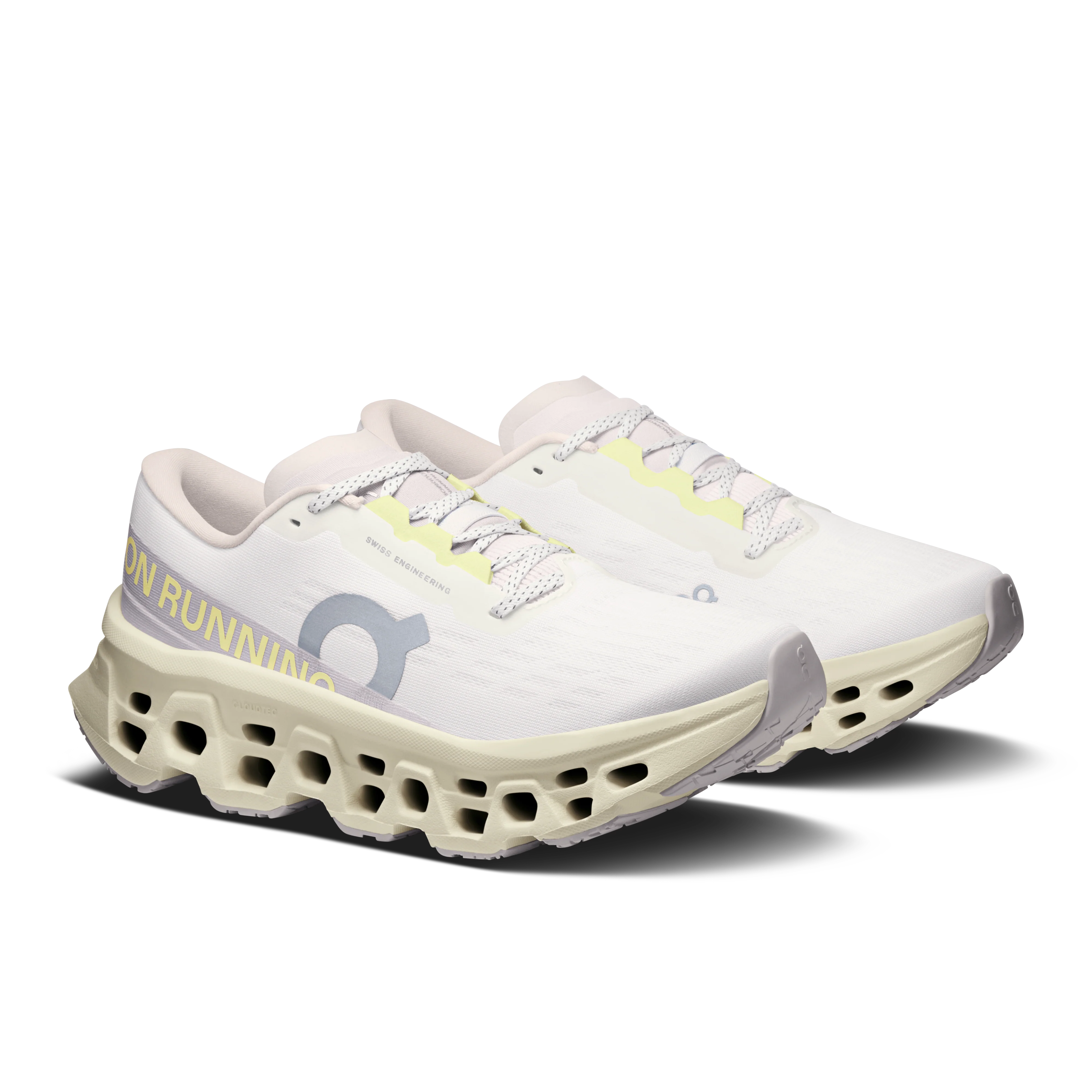 On Running Women's Cloudmonster 3 Shoes - Ivory / Seedling - Image 2