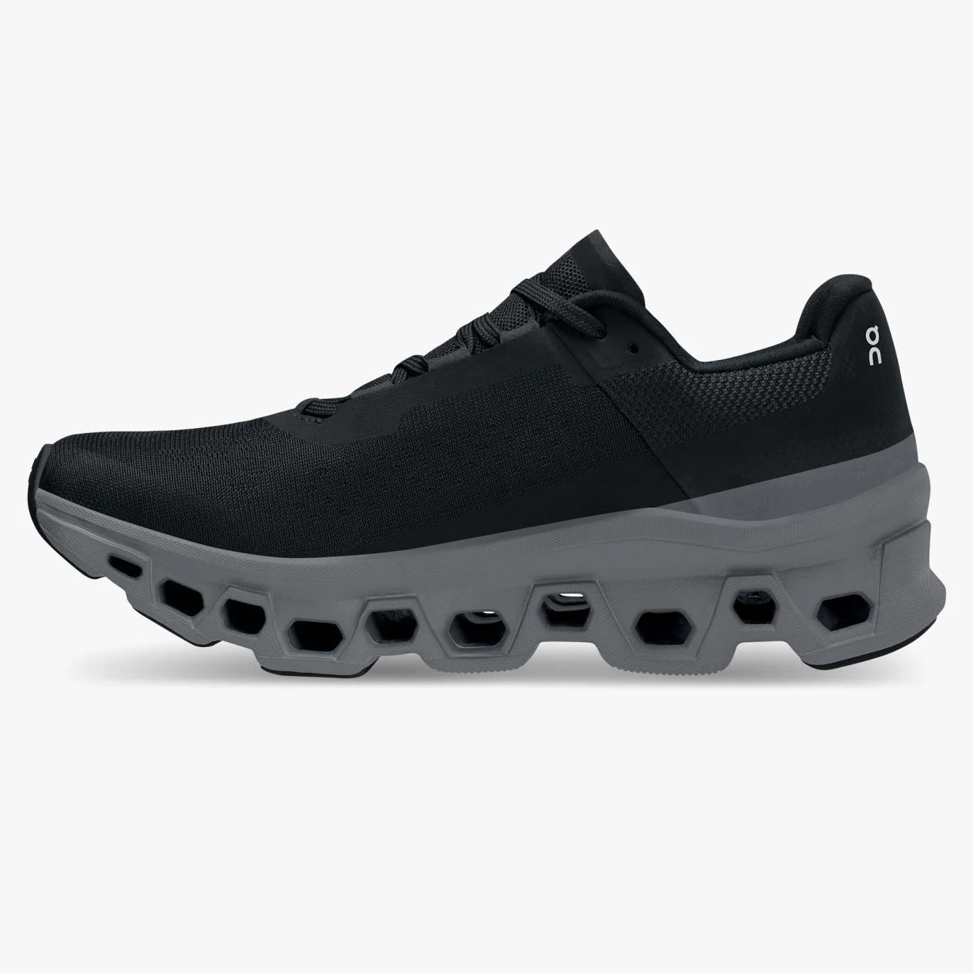On Running Women's Cloudmonster Shoes - Black / Magnet - Image 5