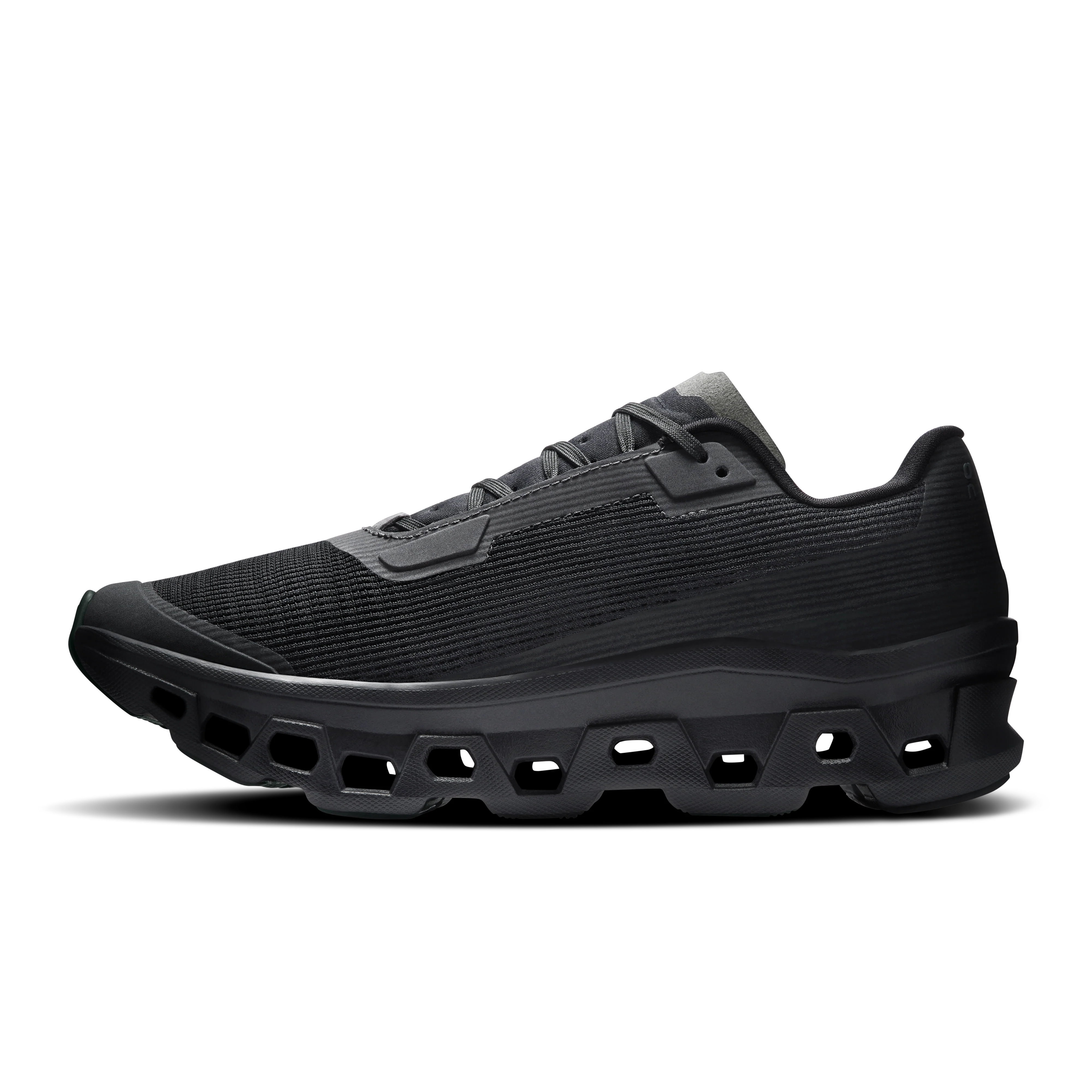 On Running Women's Cloudmonster Void Shoes - Black / Black - Image 4