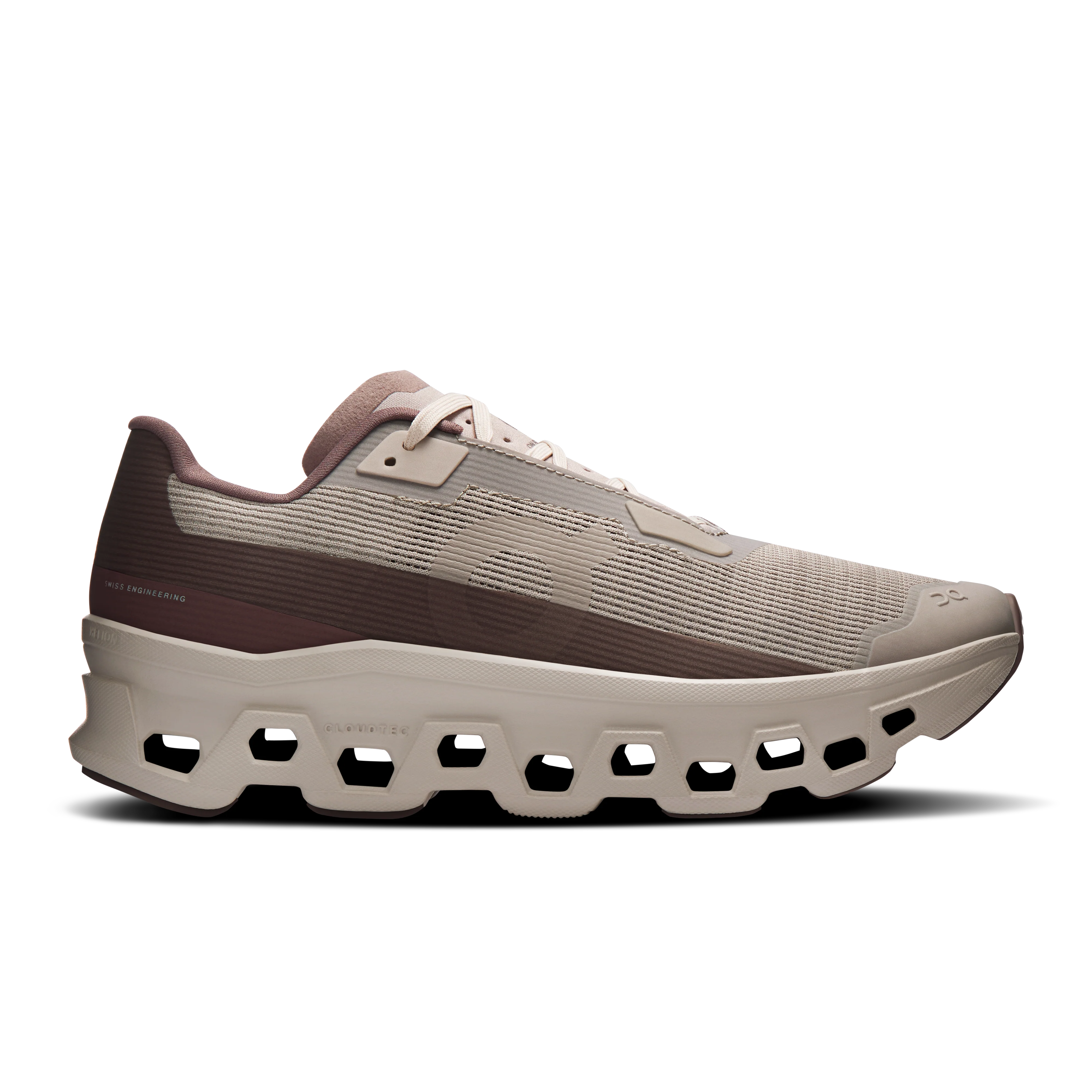 On Running Women's Cloudmonster Void Shoes - Fog / Pearl