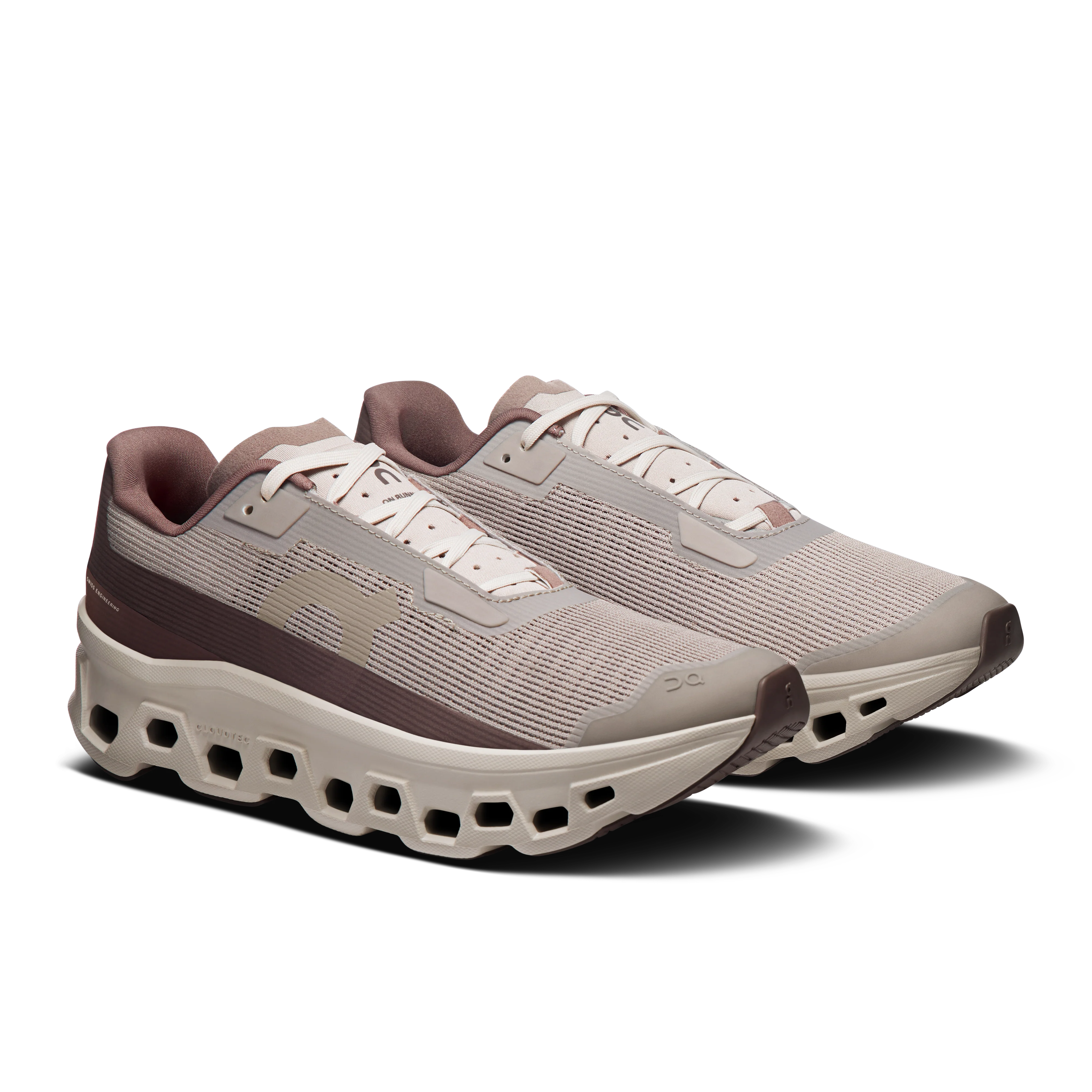 On Running Women's Cloudmonster Void Shoes - Fog / Pearl - Image 2