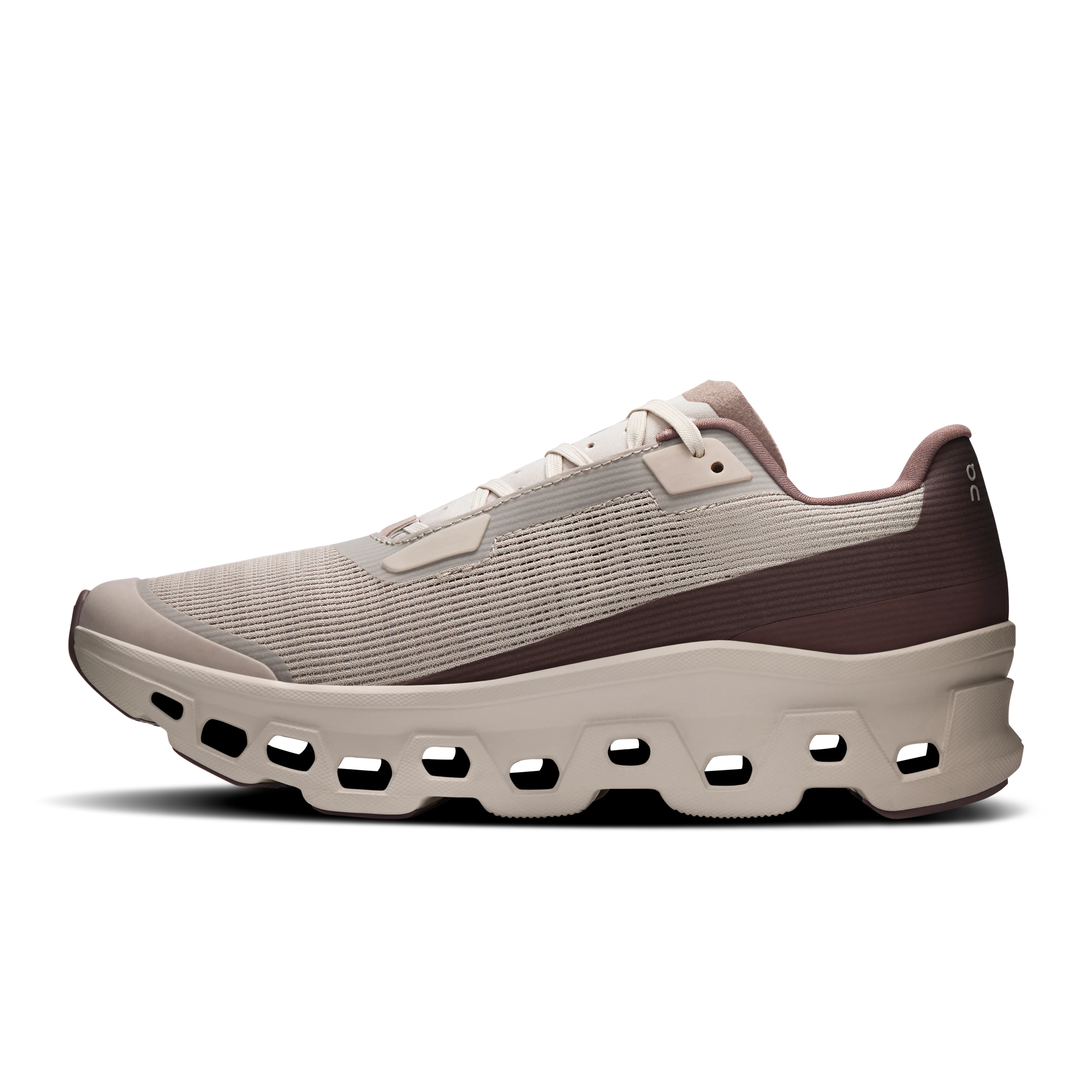 On Running Women's Cloudmonster Void Shoes - Fog / Pearl - Image 4