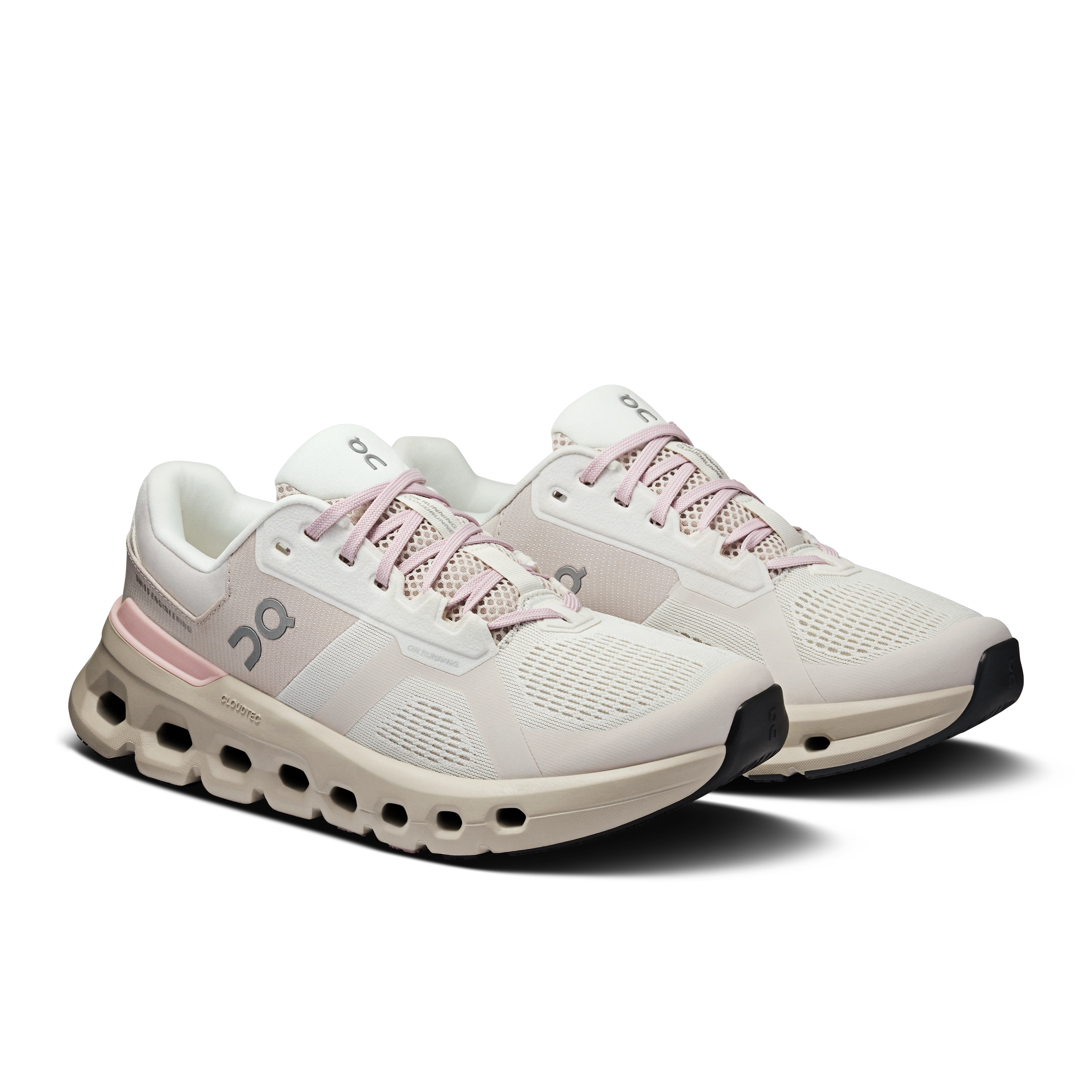 On Running Women's Cloudrunner 2 Shoes - Silver / Mauve - Image 2
