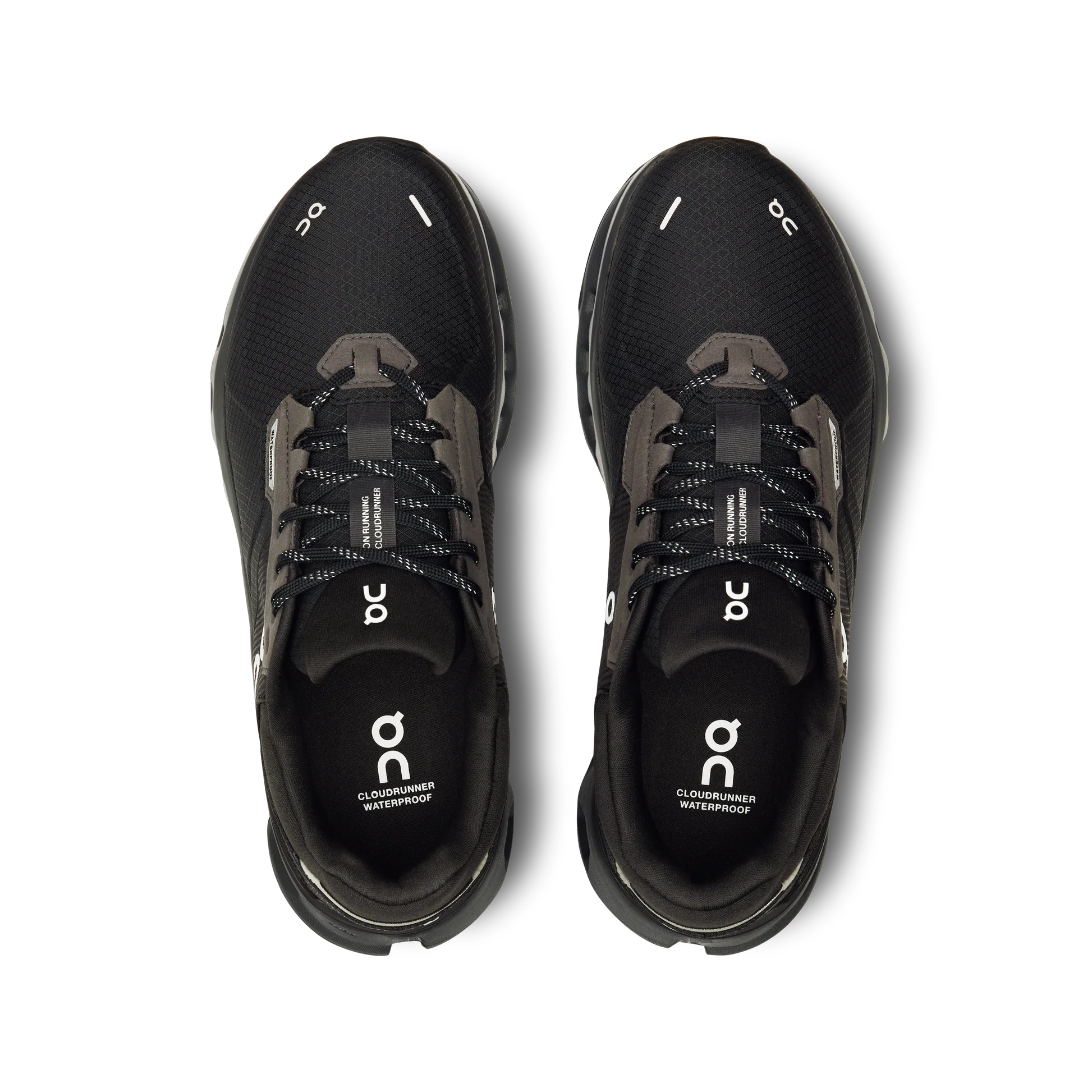 On Running Women's Cloudrunner 2 Waterproof Shoes - Magnet / Black - Image 3