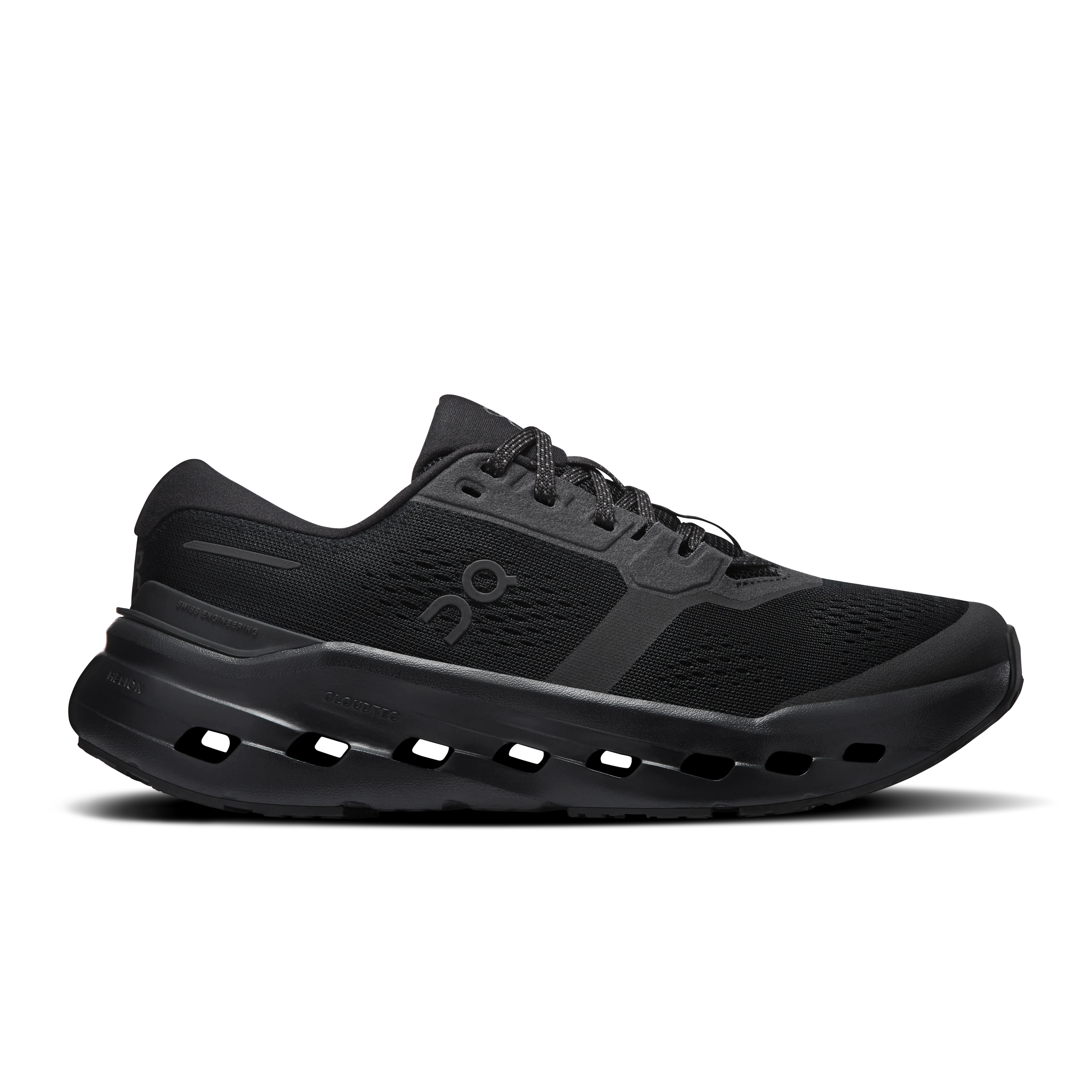 On Running Women's Cloudrunner 3 Wide Shoes - Black / Black