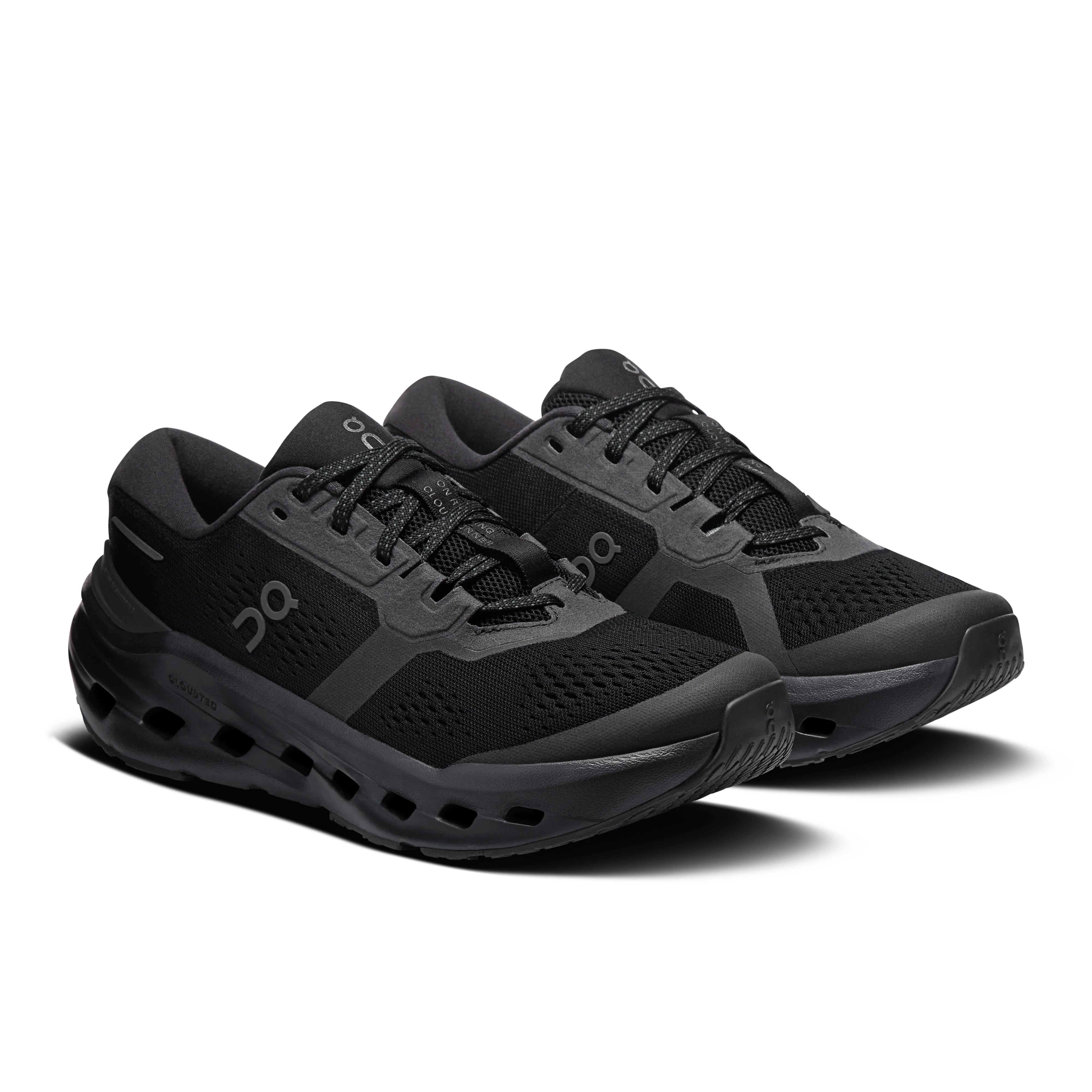 On Running Women's Cloudrunner 3 Wide Shoes - Black / Black - Image 2