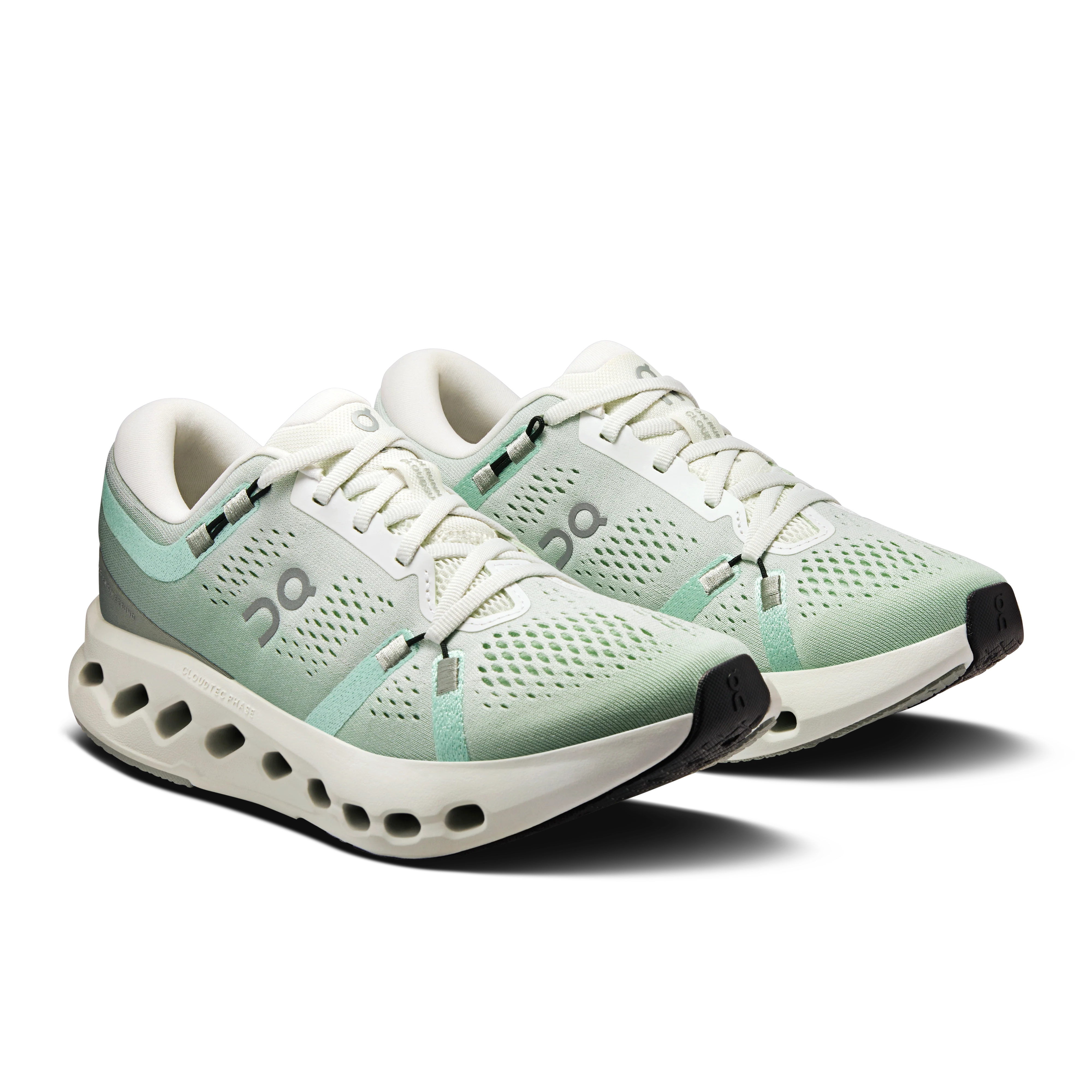 On Running Women's Cloudsurfer 2 Shoes - Ivory / Creek - Image 2