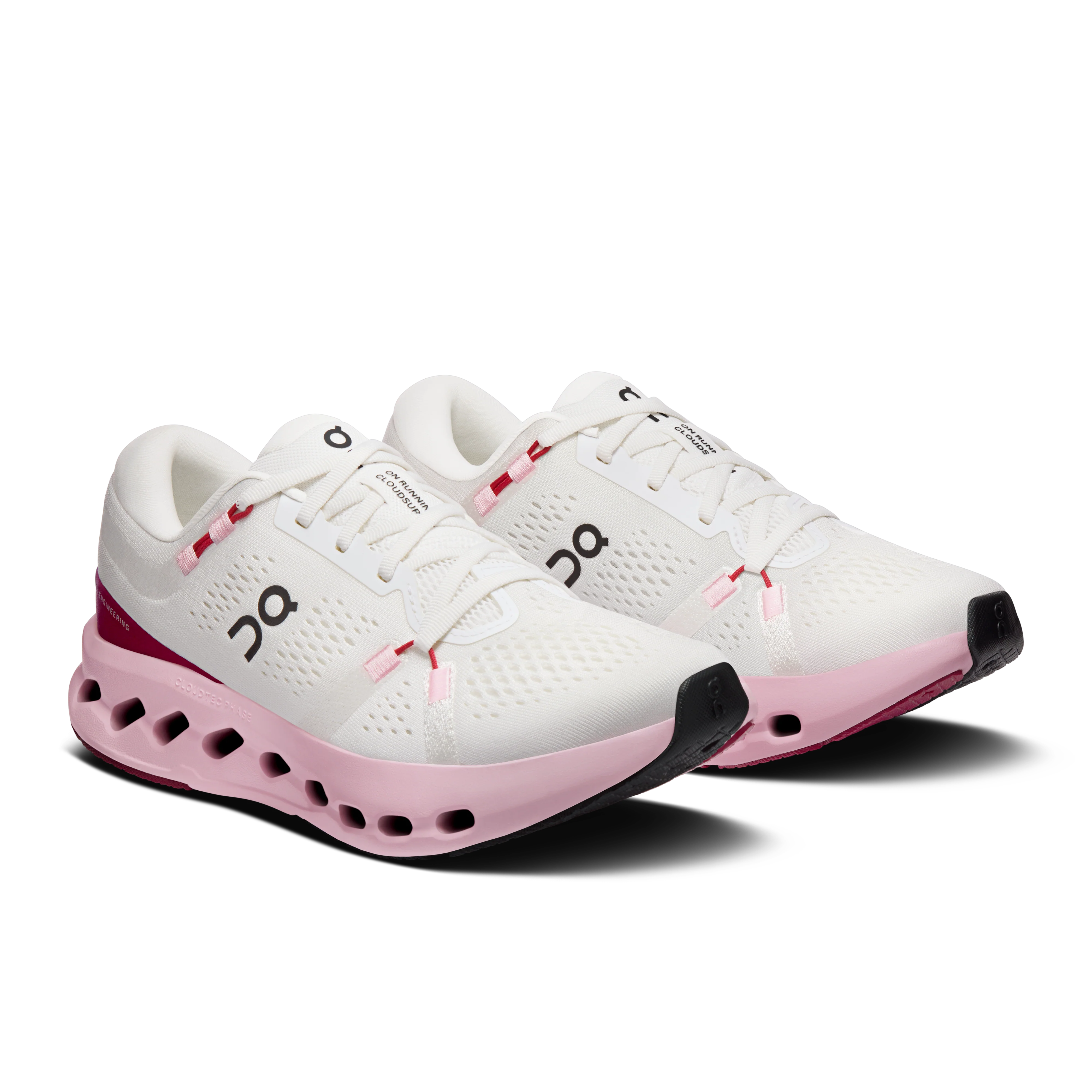 On Running Women's Cloudsurfer 2 Shoes - Ivory / Peony - Image 2
