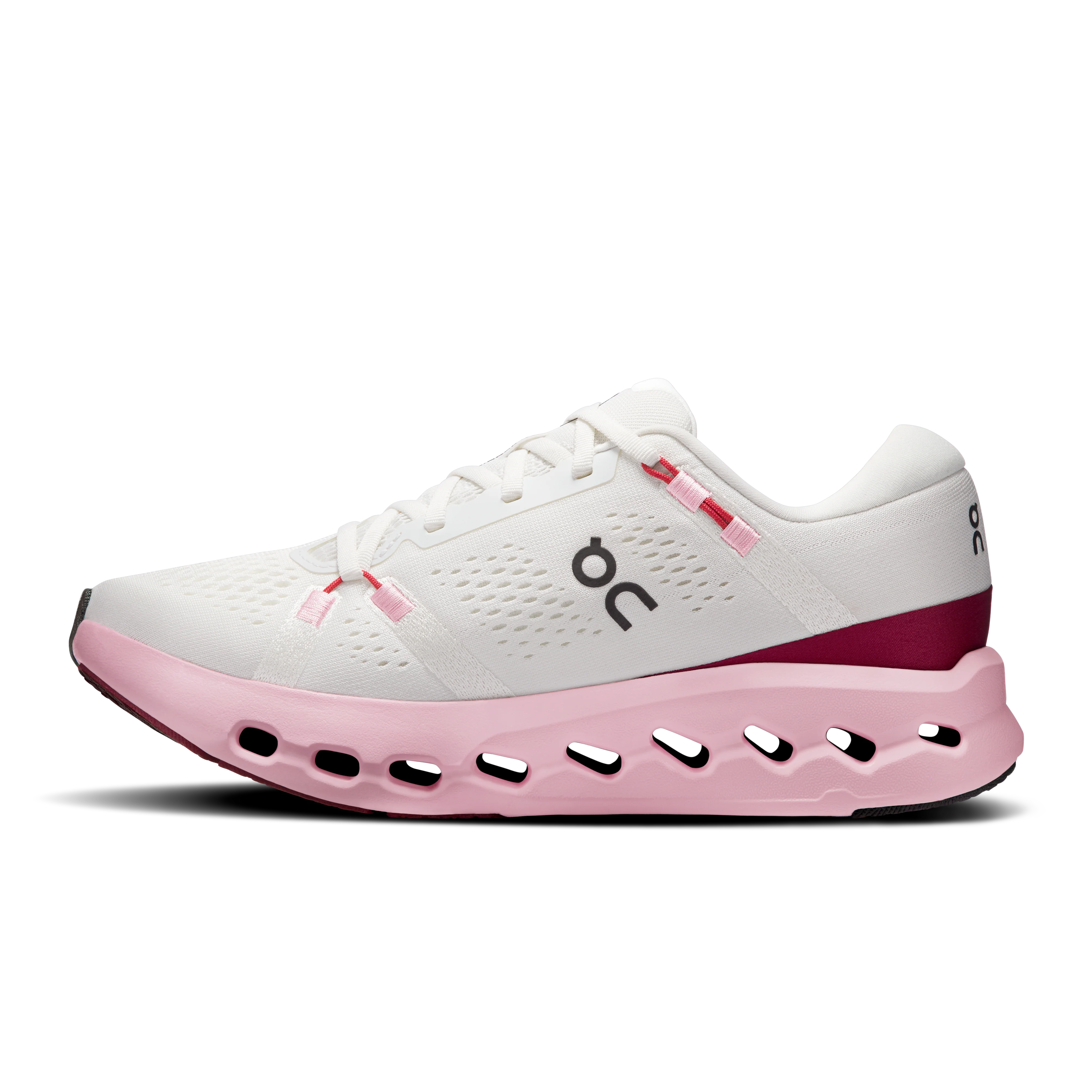 On Running Women's Cloudsurfer 2 Shoes - Ivory / Peony - Image 4