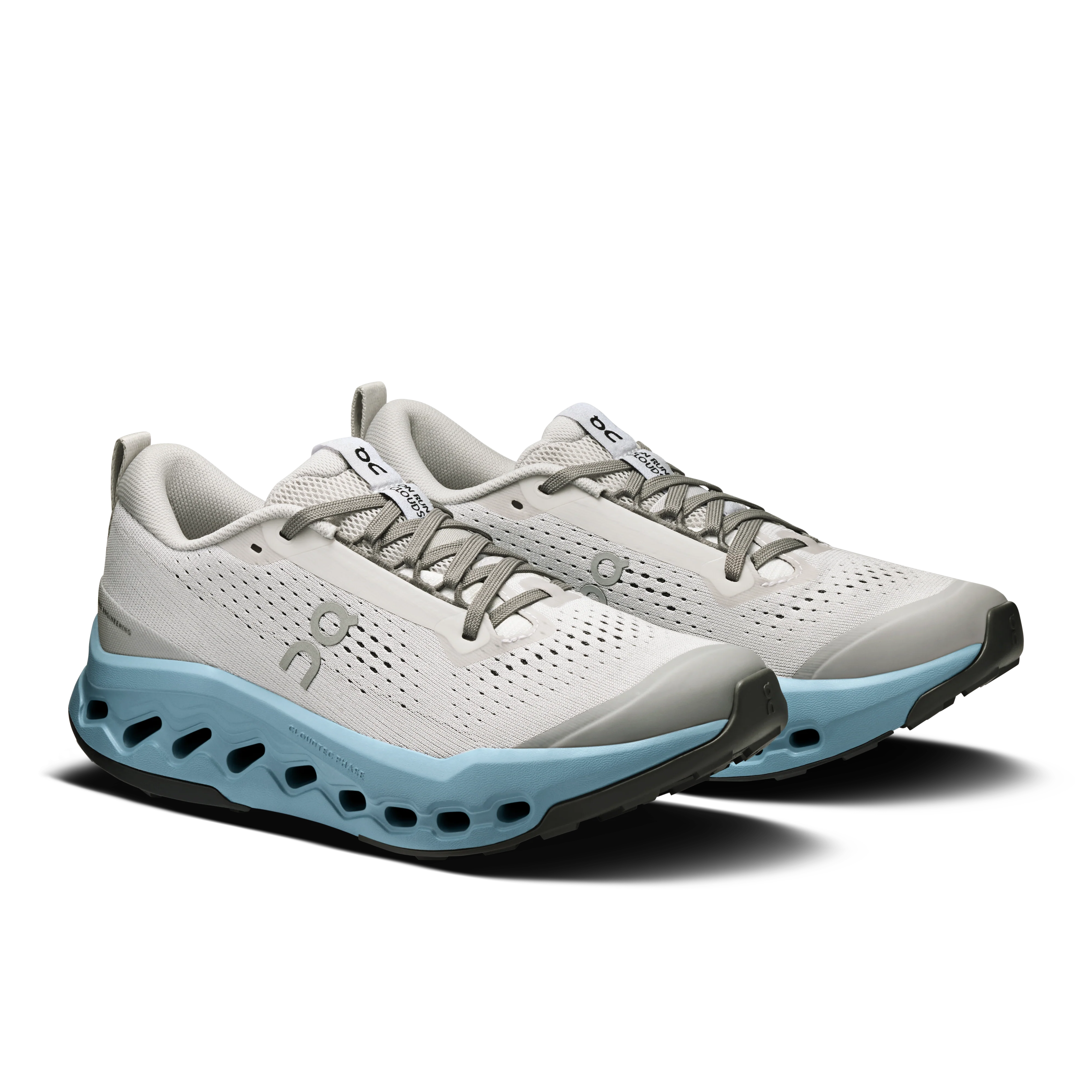On Running Women's Cloudsurfer Trail 2 Shoes - Glacier / Dust - Image 2