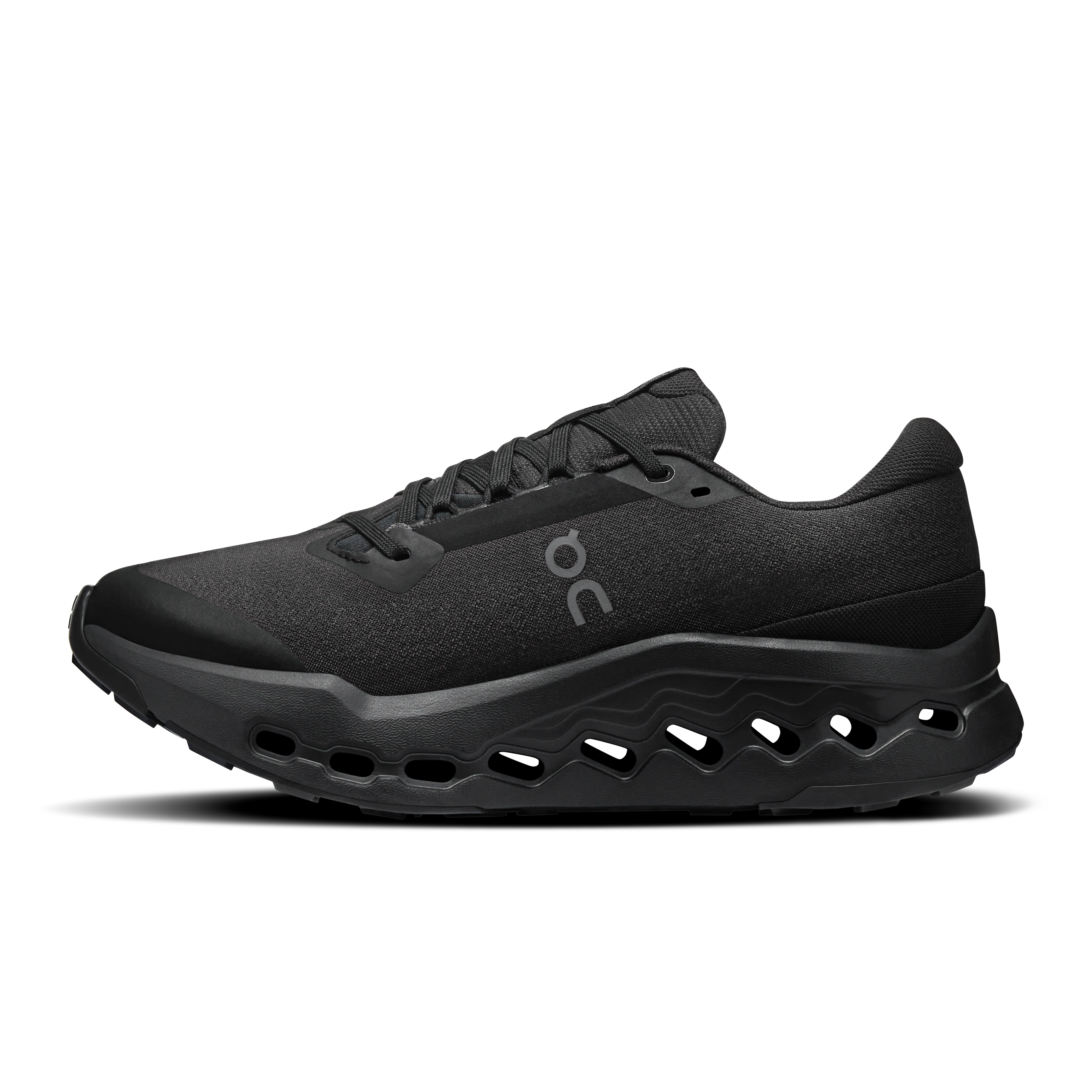 On Running Women's Cloudsurfer Trail 2 Waterproof Shoes - Black / Black - Image 4