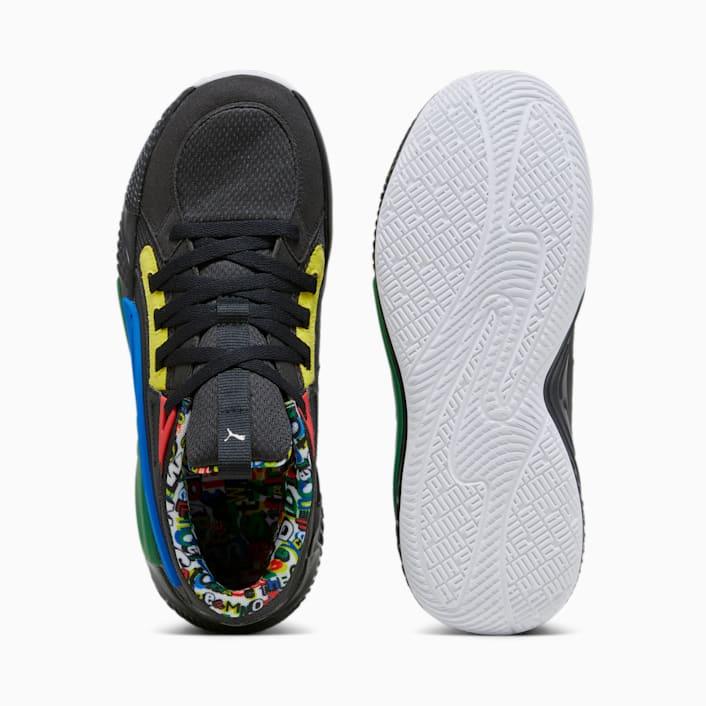 Puma Men's Court Rider Chaos Trash Talk Shoes - Black / Yellow / Green / Blue / White - Image 8